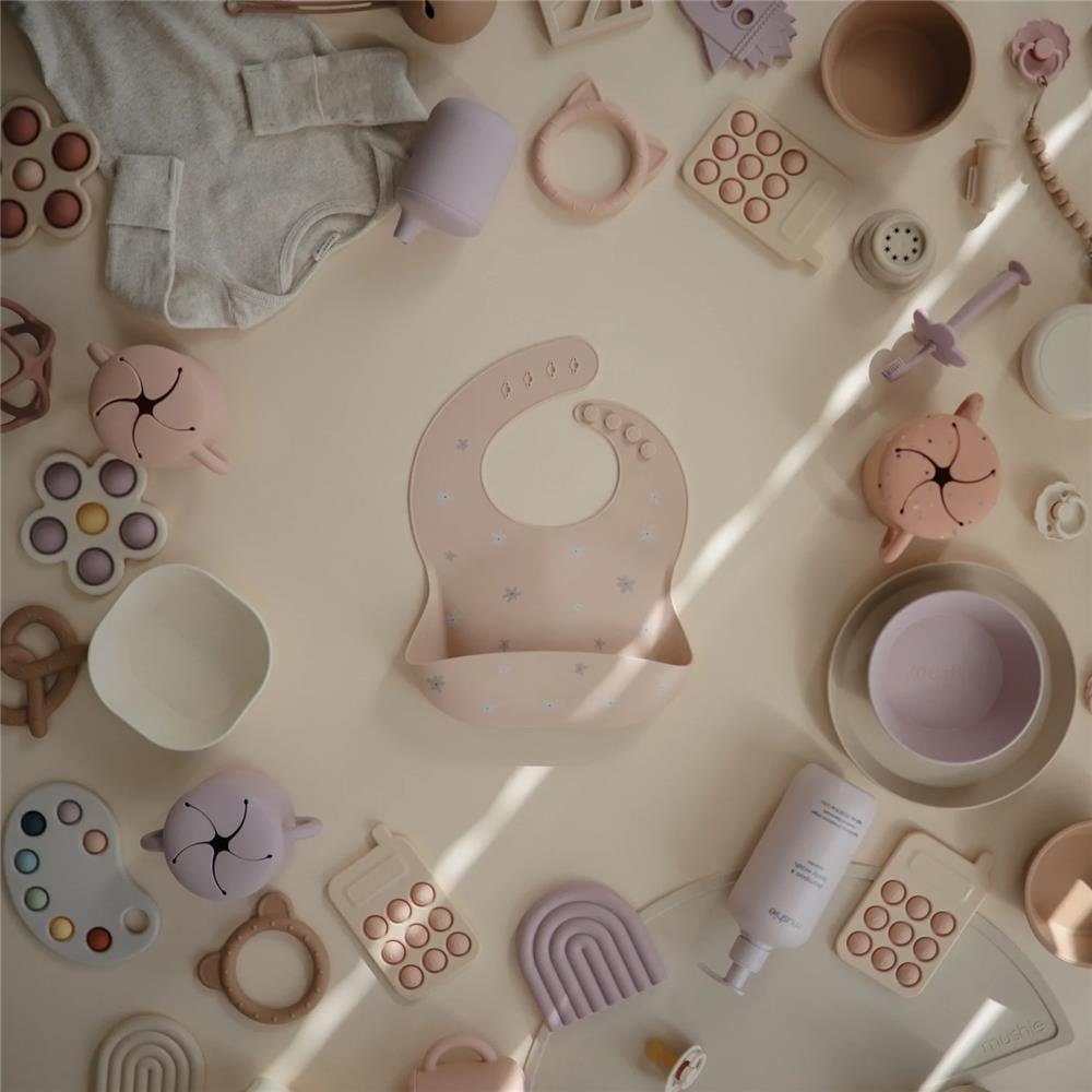 Mushie Lätzchen Silikon Daisy