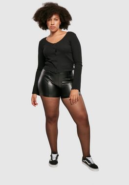 URBAN CLASSICS Stoffhose Damen Ladies Synthetic Leather Shorts (1-tlg)