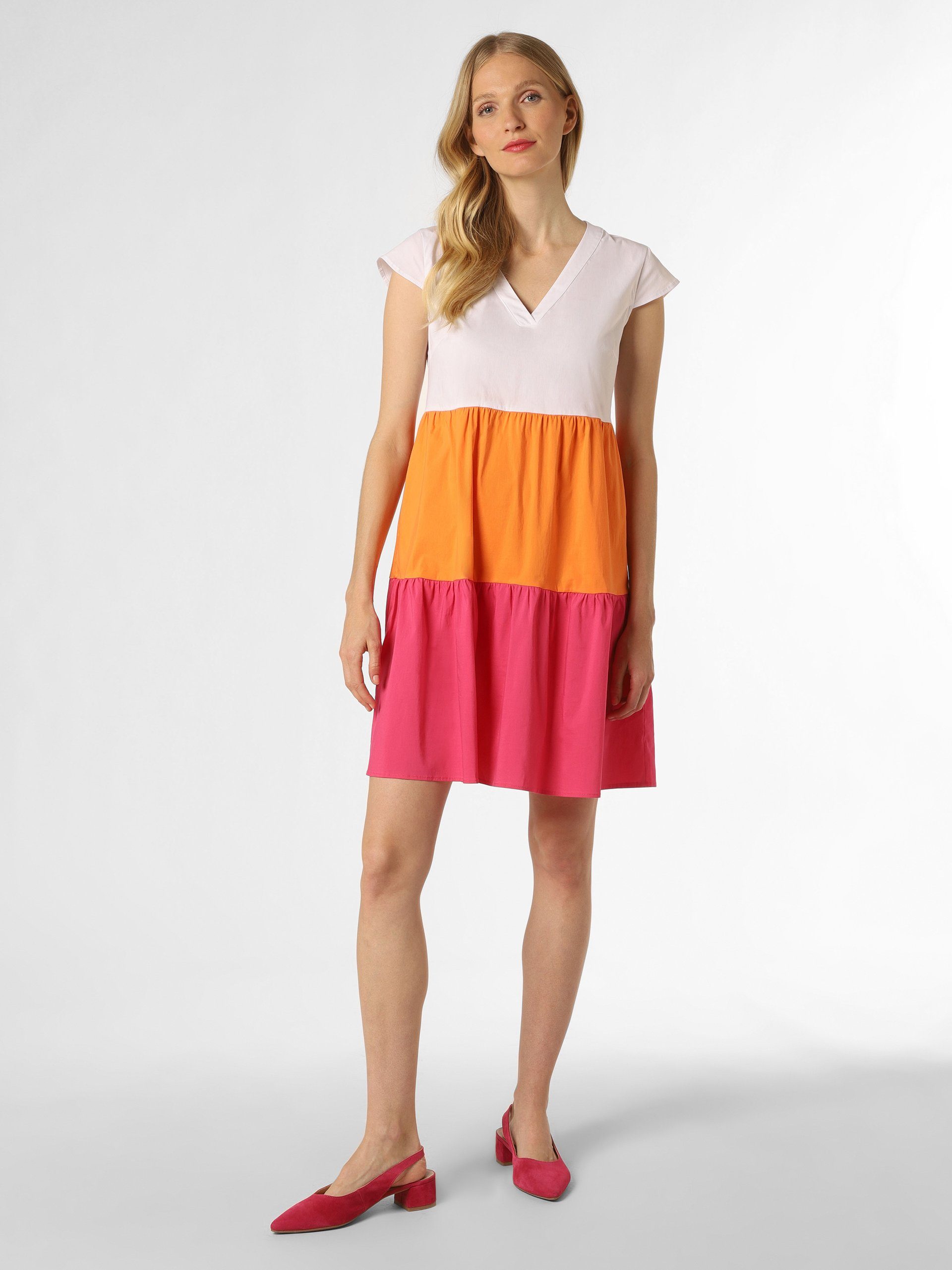 MORE&MORE A-Linien-Kleid pink orange