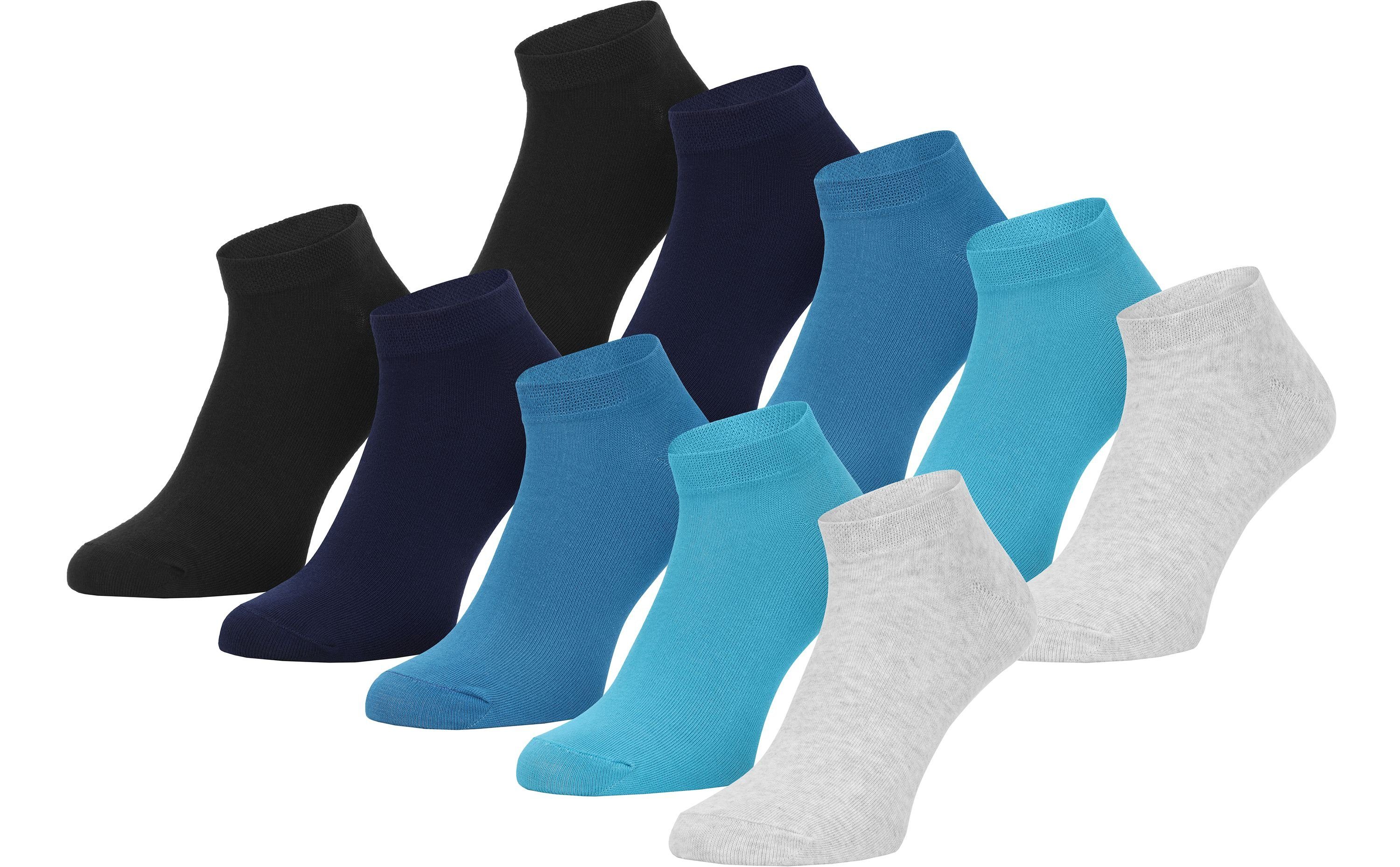 Ladeheid Socken Mix-3 Socken 5er 10er (10 AT004 Sneaker Pack Herren Damen Pack) und