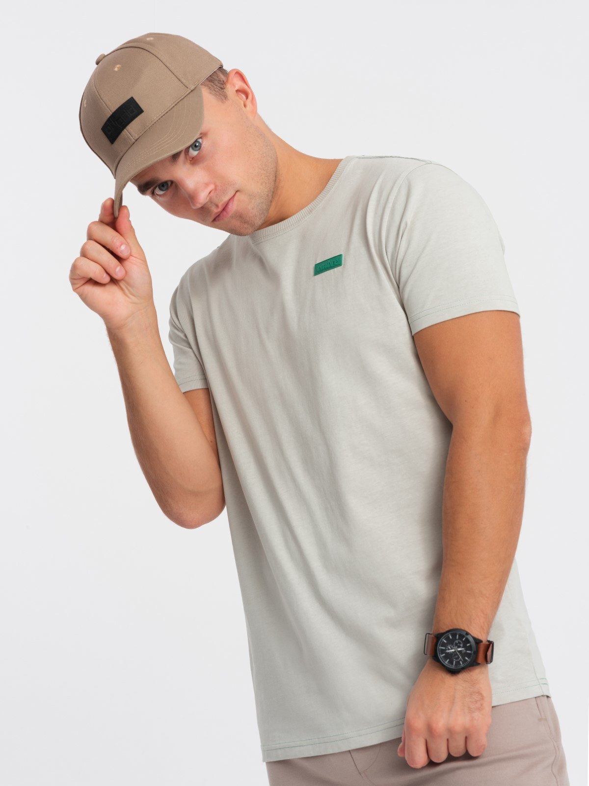 OMBRE T-Shirt Herren-T-Shirt aus Baumwolle mit günstig online kaufen