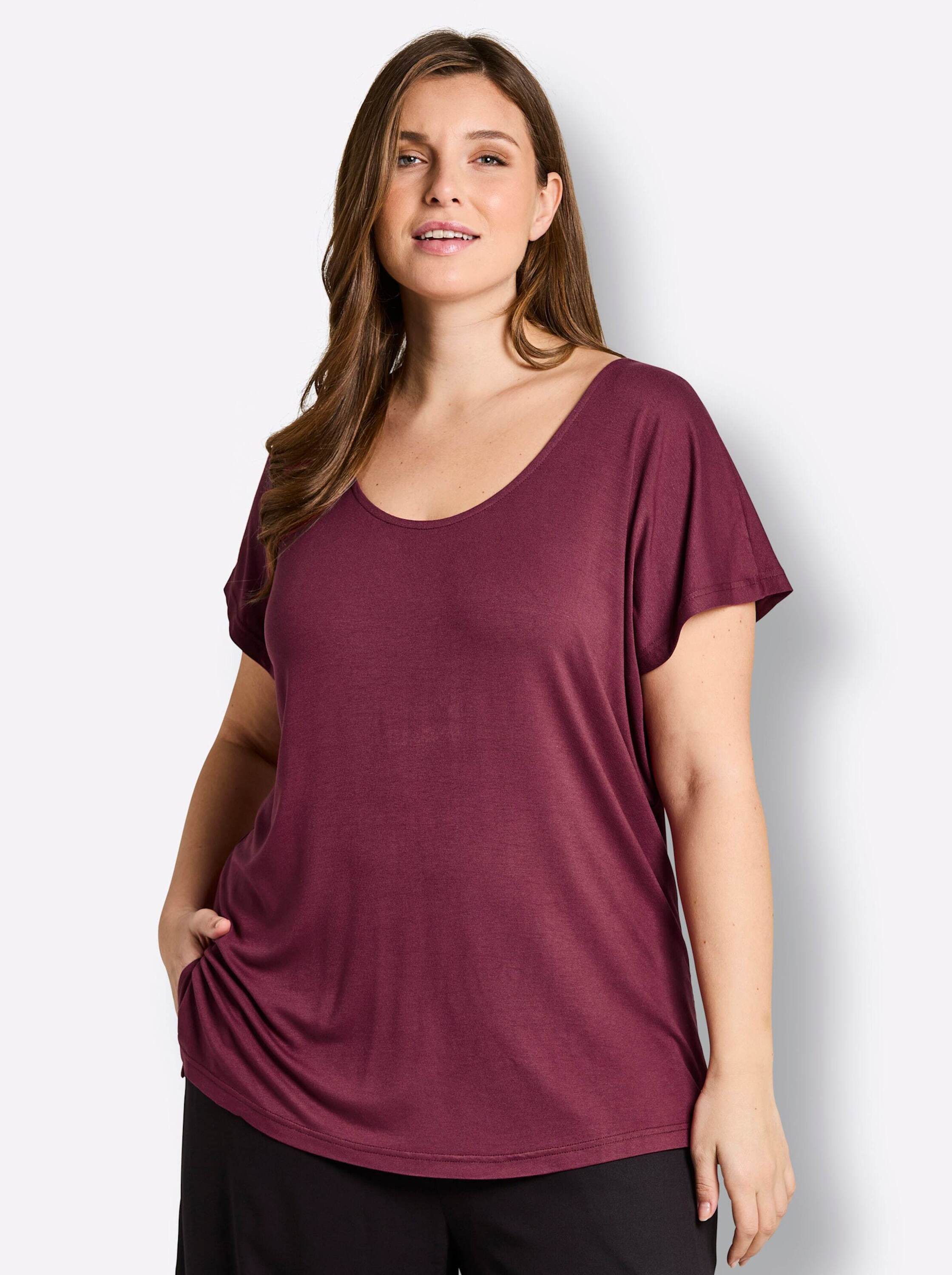 Sheego Strandkleid Shirt Kurzarm