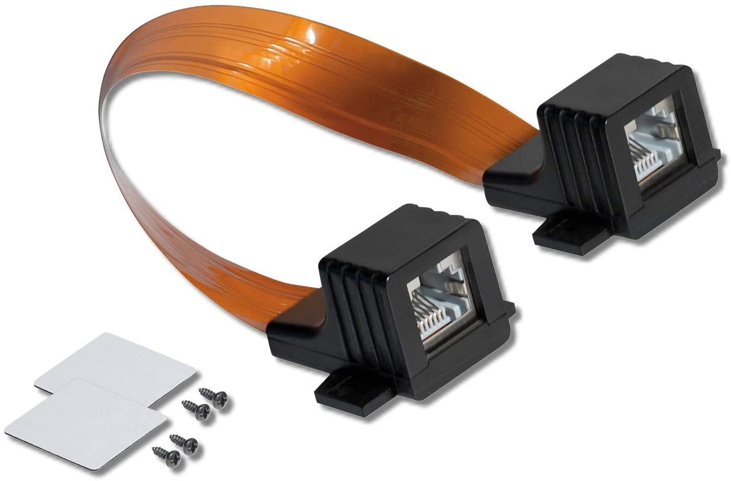 RedStar24 Kabelverbinder-Меню RJ45 Fensterdurchführung Flachkabel für Netzwerkkabel LAN Ethernet