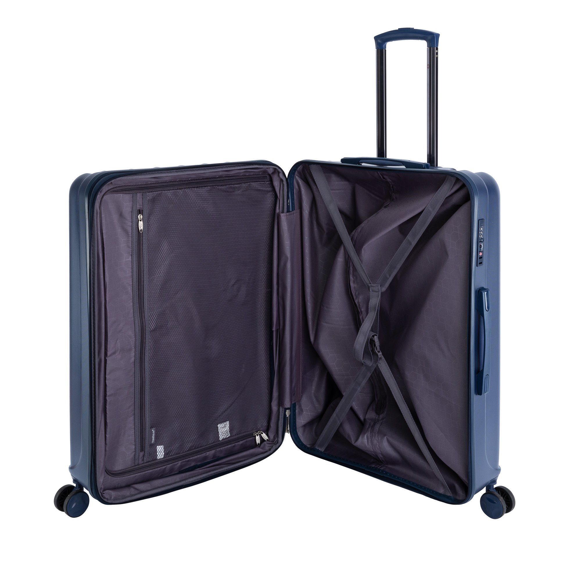 Travelhouse Hartschalen-Trolley Porto, 4 Rollen, Dehnfalte günstig online kaufen