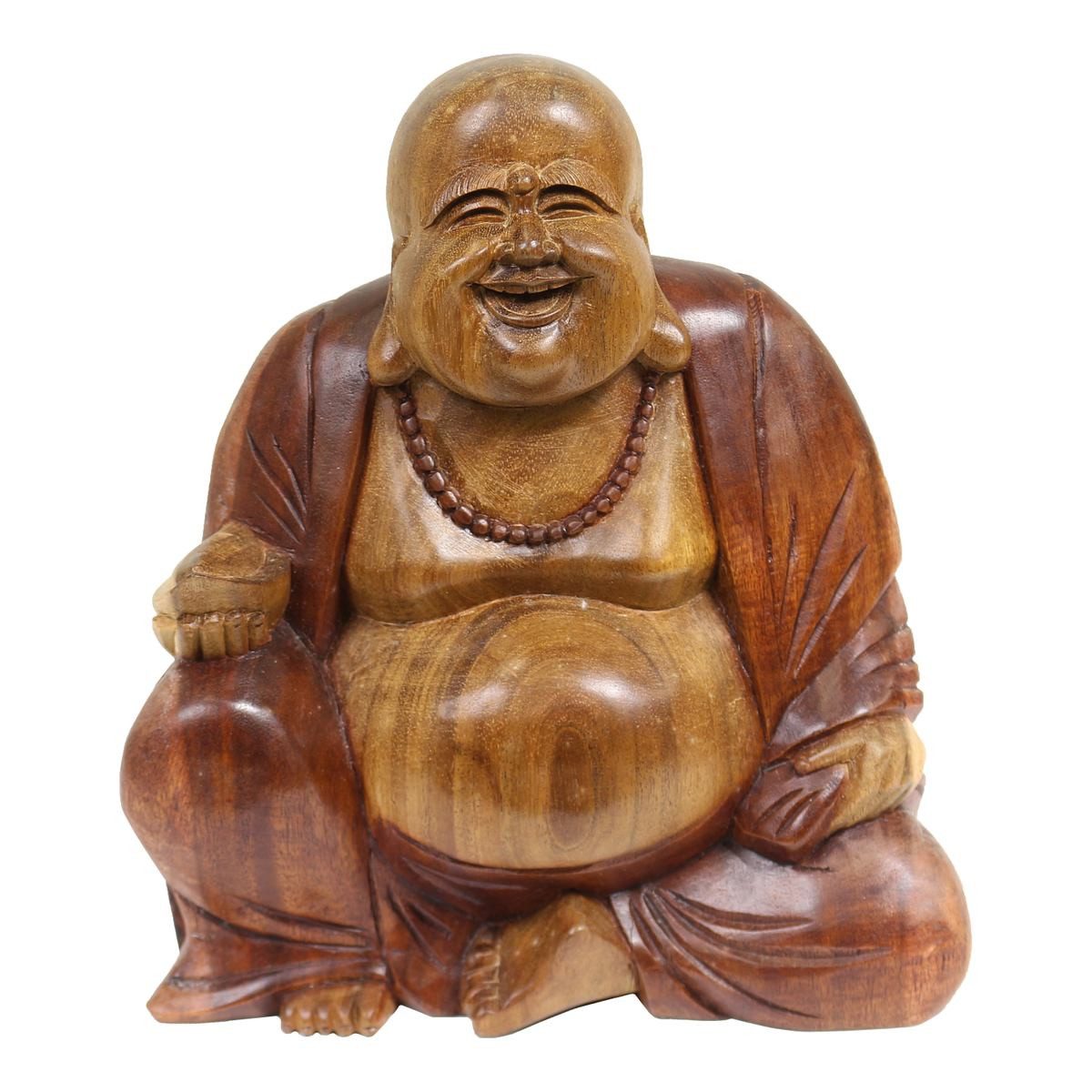 Dekofigur Figur Sitzender Happy Buddha mittel 20 cm