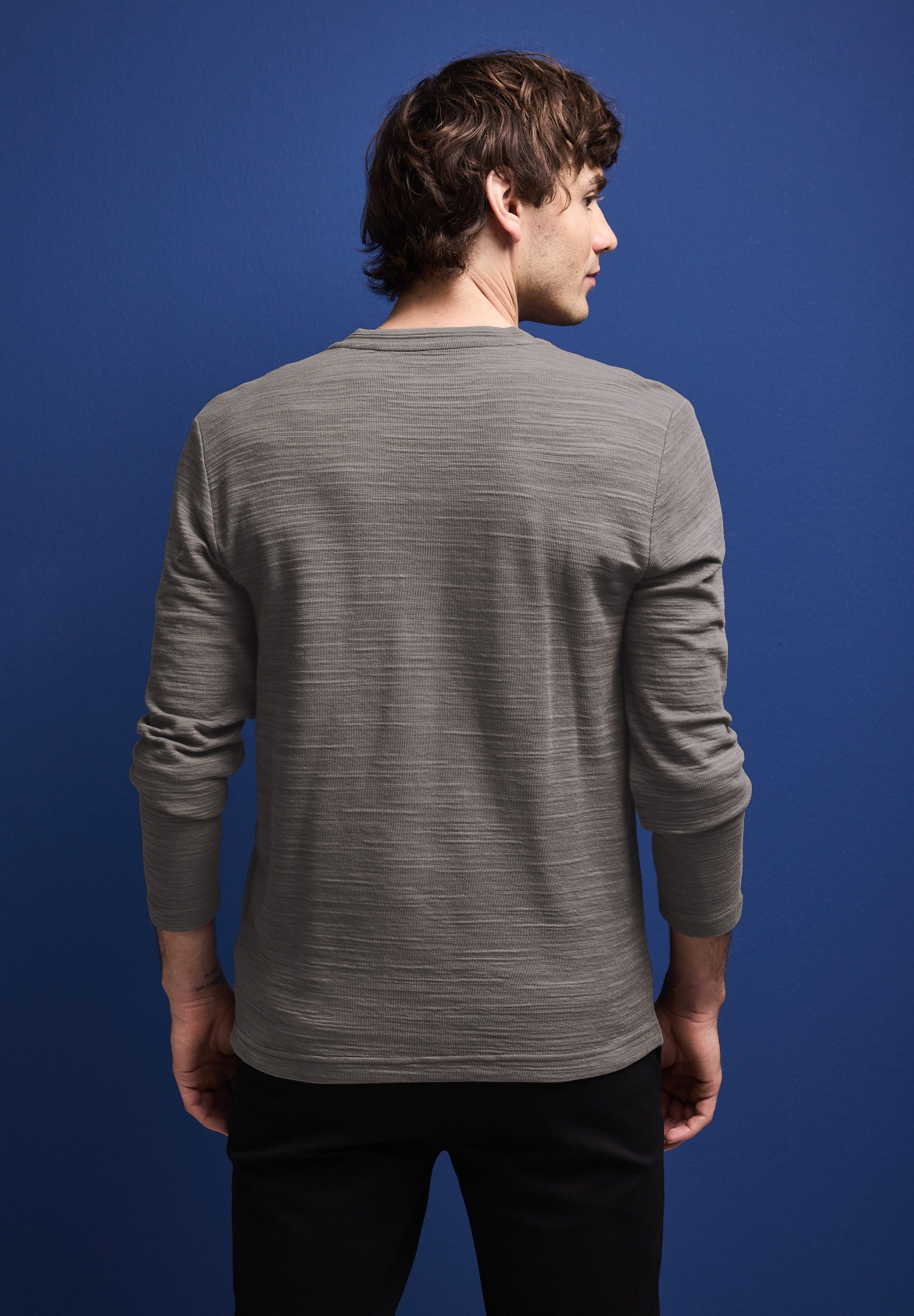 STREET ONE MEN Langarmshirt im soften günstig online kaufen