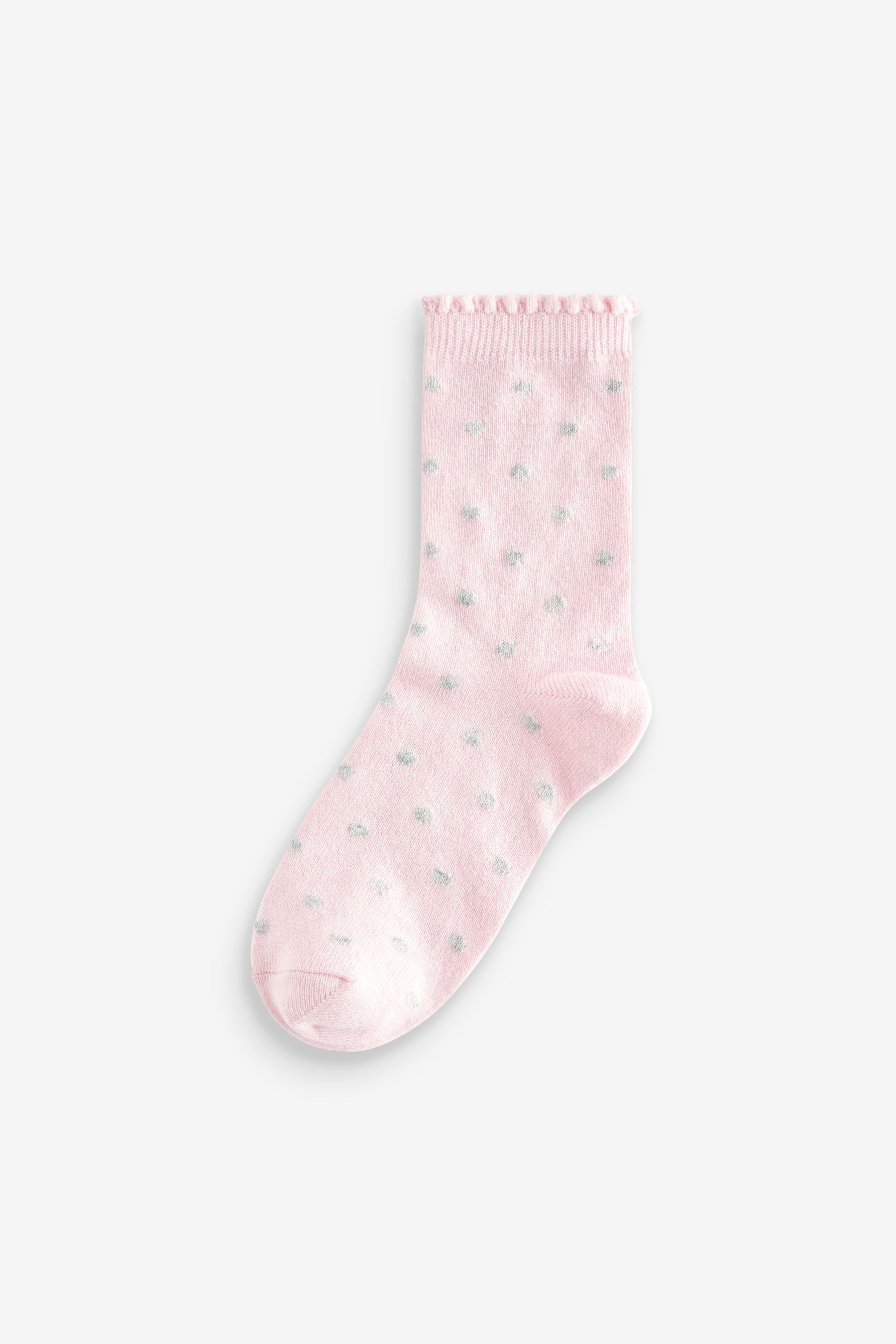 Next Kurzsocken Touch of Cashmere Pink/Grey (1-Paar) 2er-Pack Söckchen