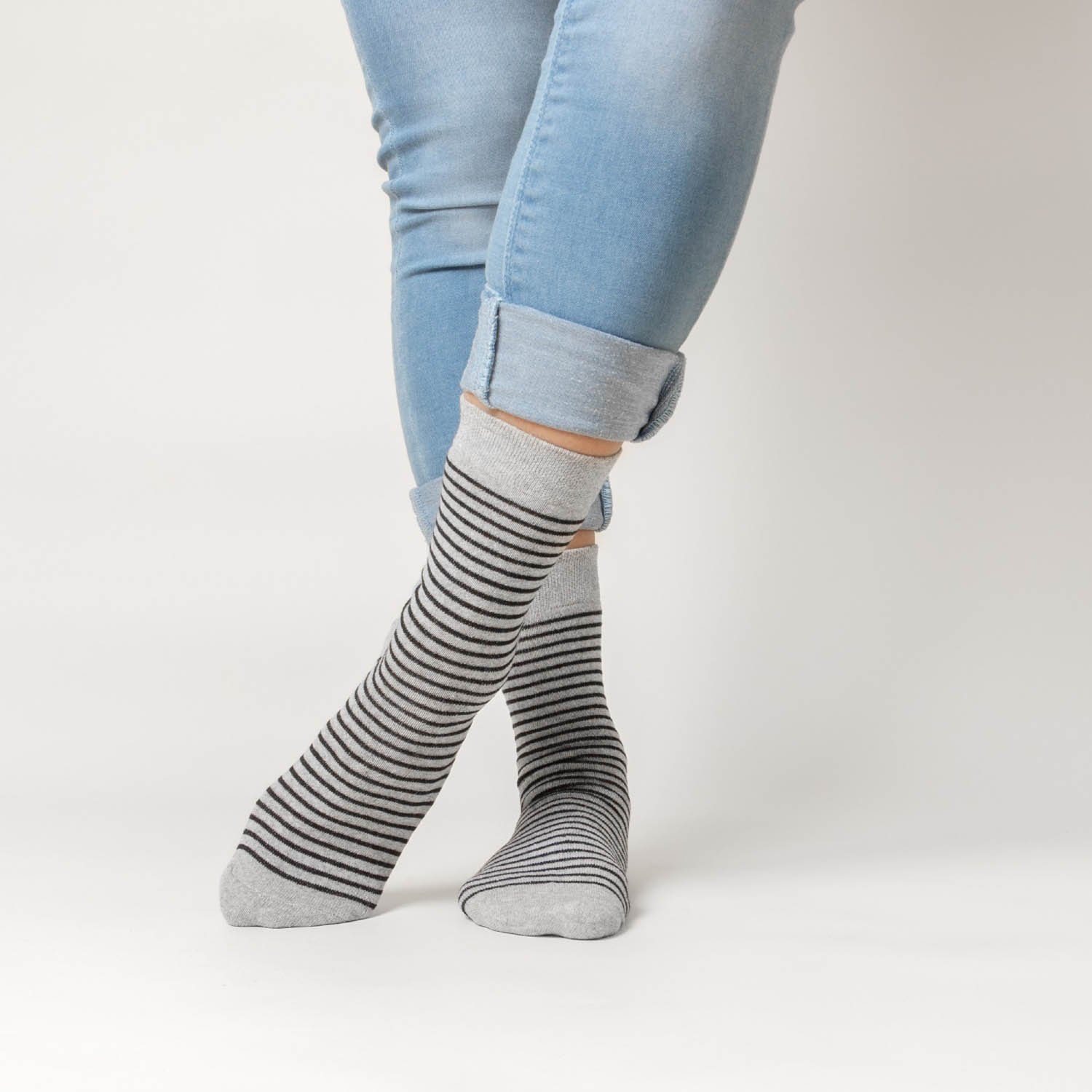 Milka) Socken (Modell: 10 Basicsocken Muster Damen 10Black (10-Paar) Paar OCCULTO