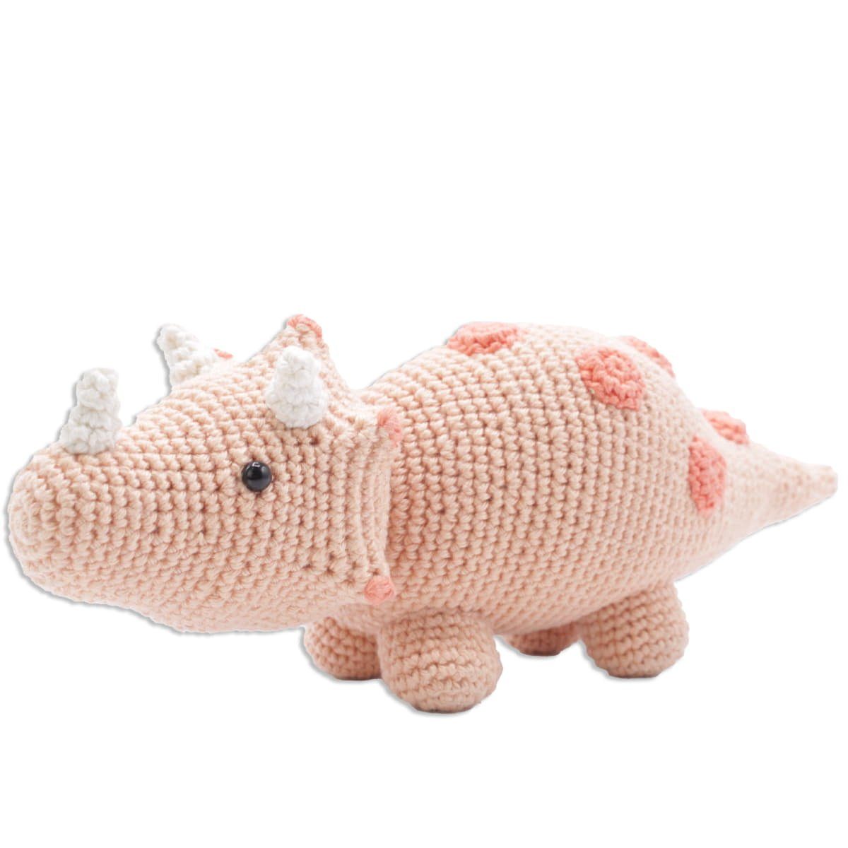 Hardicraft Kreativset Hardicraft Häkelset Amigurumi "Dino Triceratops" mit Baumwollgarn und Füllmaterial, 24cm, HC-40SM081, (embroidery kit by Marussia). € 20,79