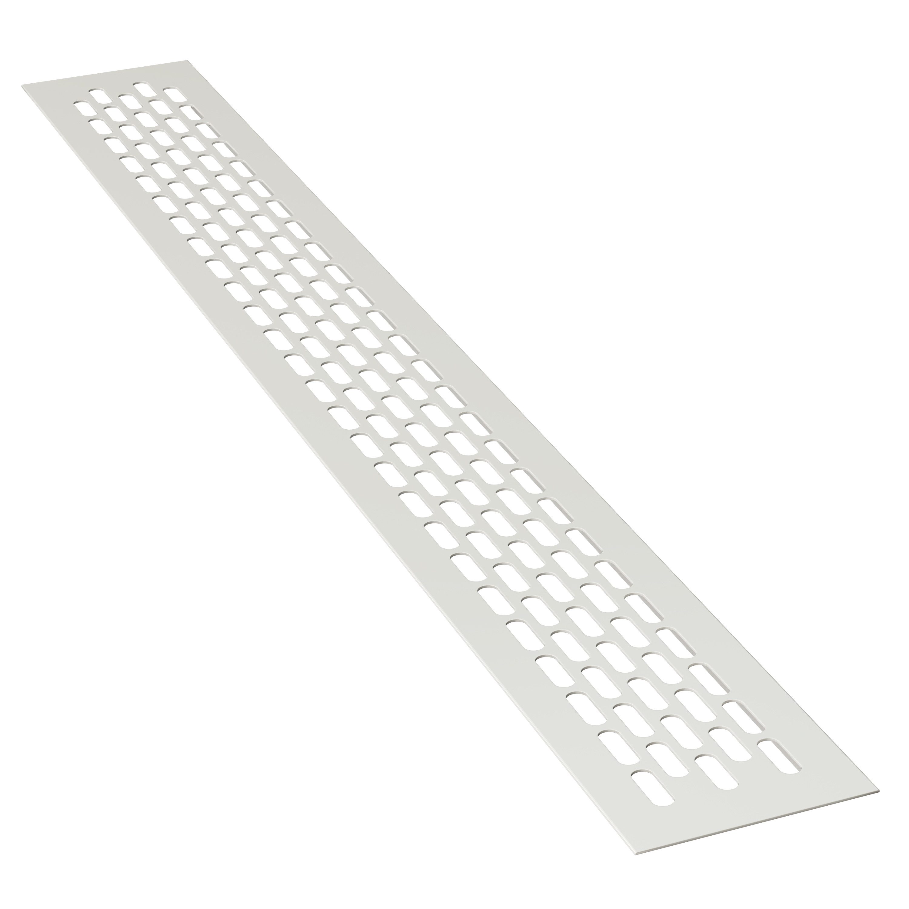 sossai® Lüftungsgitter Aluminium Belüftungsgitter Türgitter in Weiß (1 St)