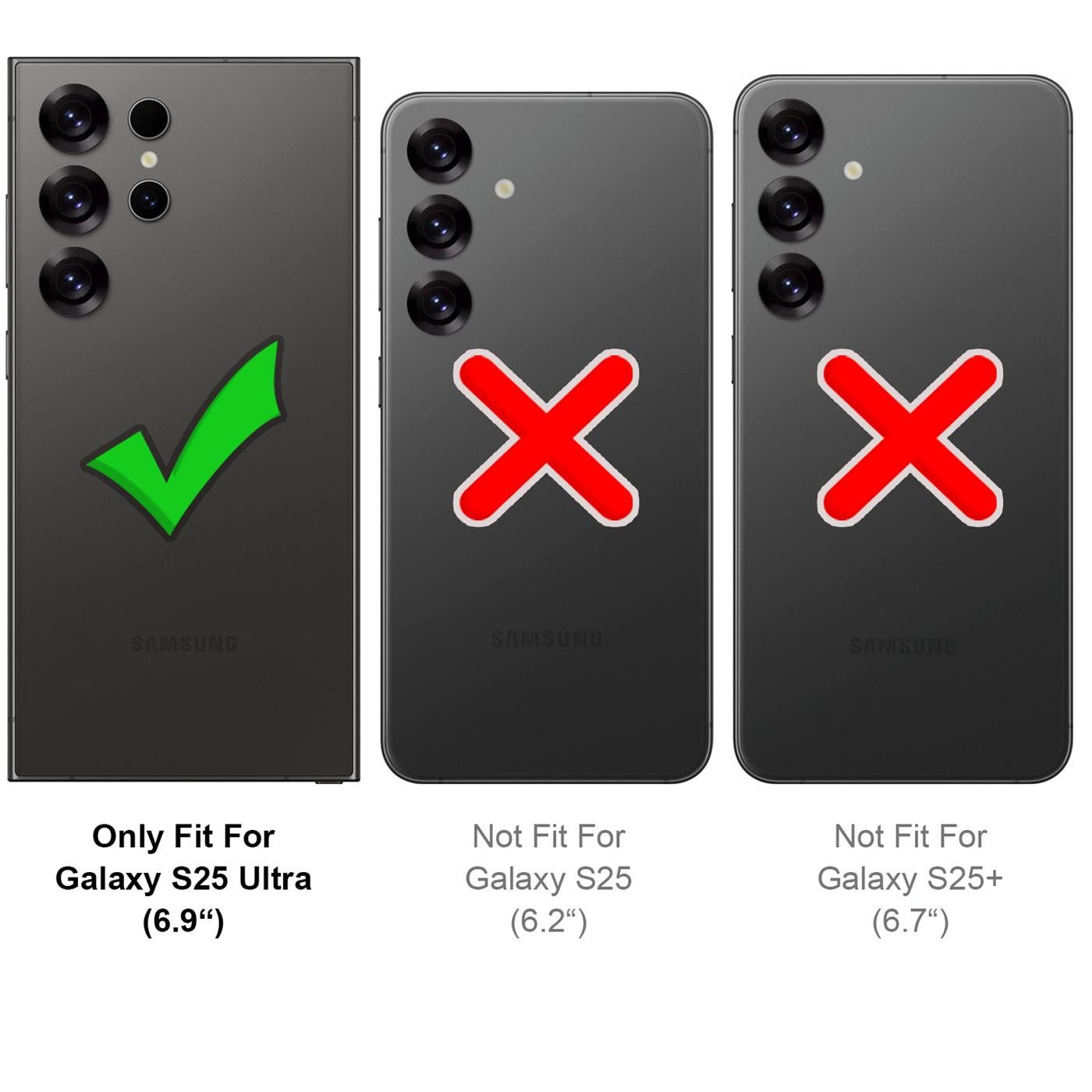 CoolGadget Handyhülle Magnet-Hülle für Samsung Galaxy S25 Ultra Schutzhülle magnetisch 6,9 Zoll, Hülle Matt Stoßfest kompatibel mit QI-Laden Zubehör Kameraschutz Case