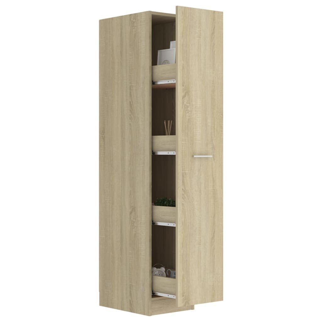 Fächerschrank cm Sonoma Apothekerschrank Eiche Holzwerkstoff (1-St) vidaXL Sonoma-Eiche 30x42,5x150