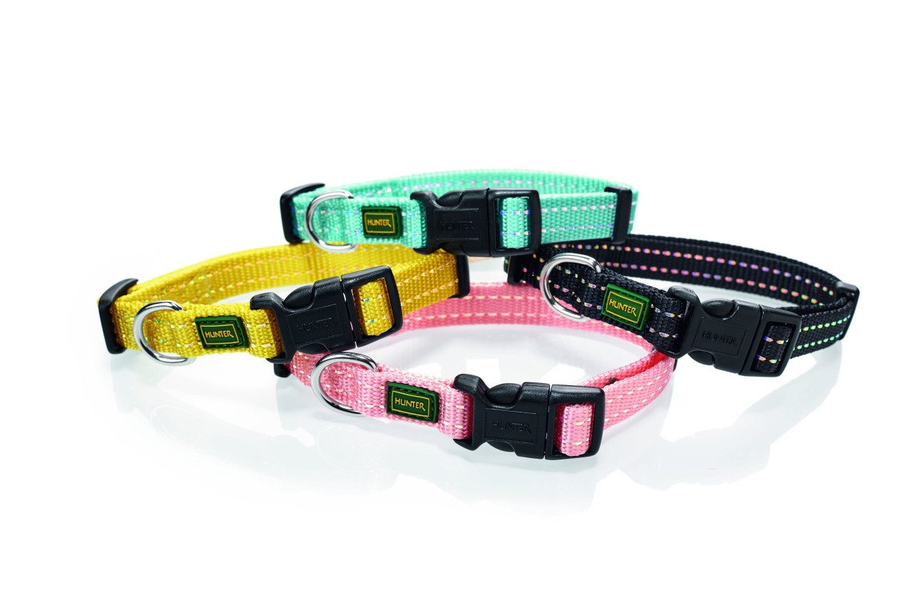 Hunter Hundehalsbandleuchte Hunter Hundehalsband Tripoli Vario Basic hellrosa