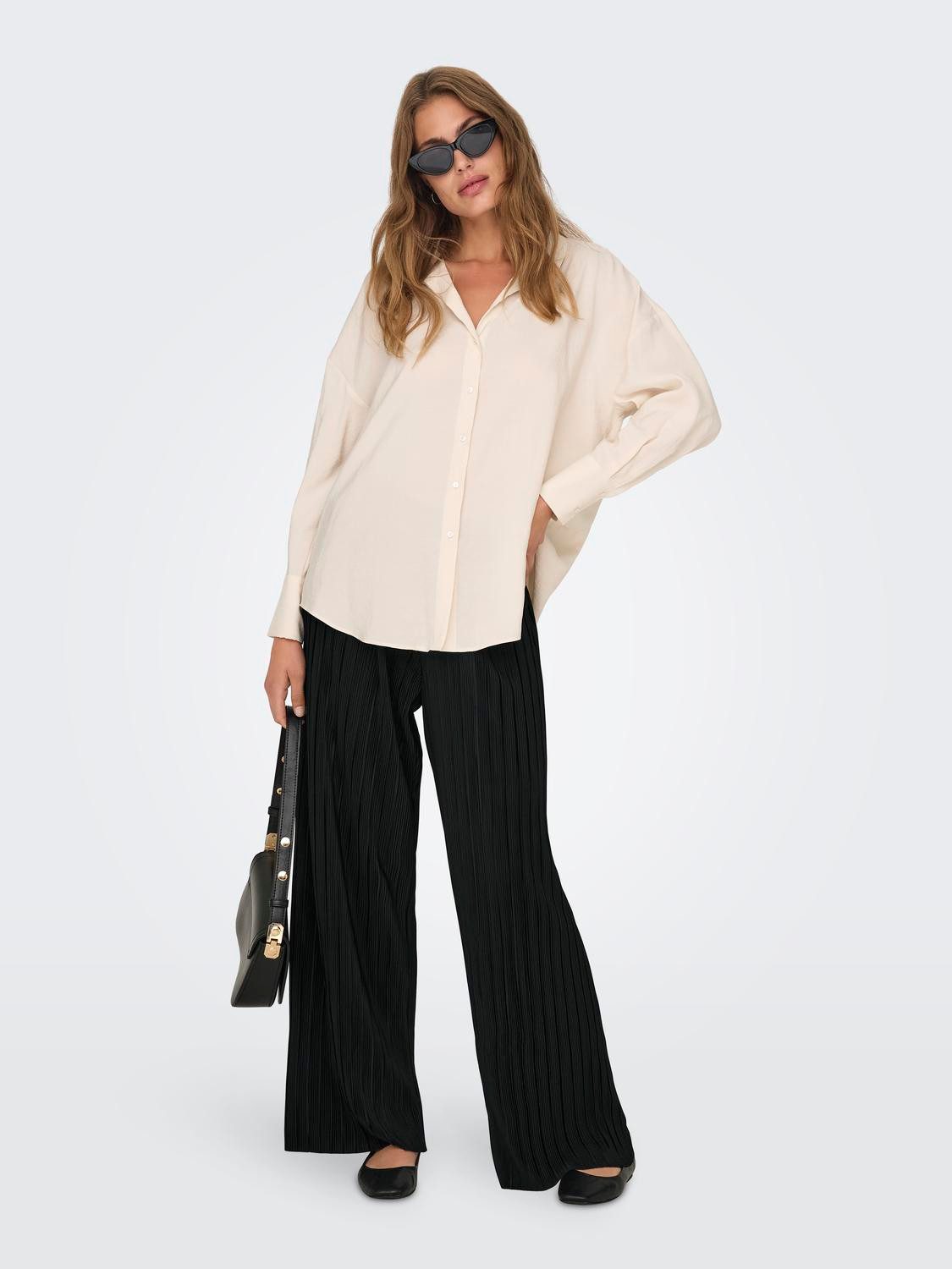 ONLY Stoffhose Wide Leg elastischer Bund günstig online kaufen