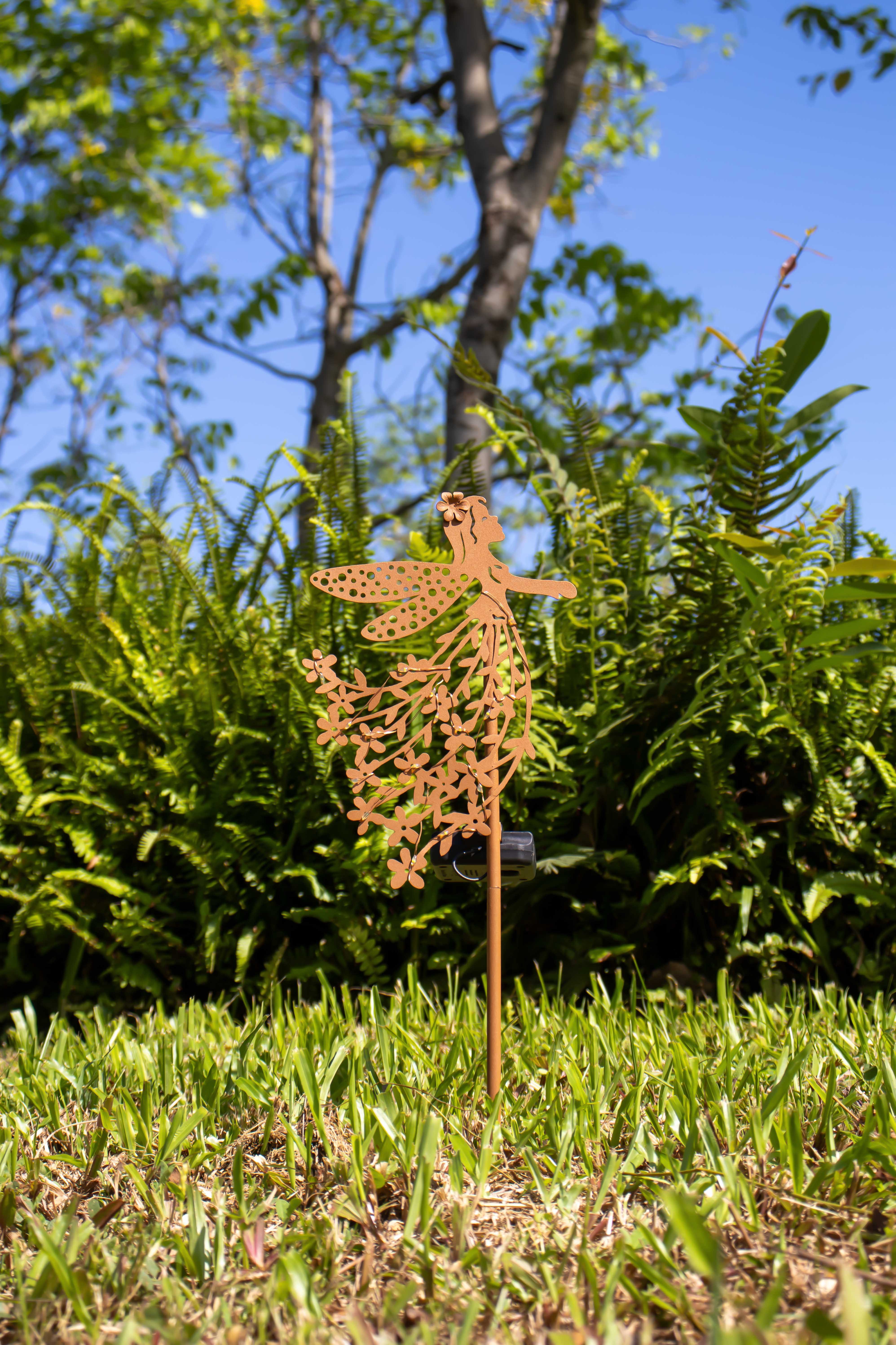 Northpoint LED Solarleuchte Gartenstab Solarstecker Außenbereich mit Dämmerungssensor