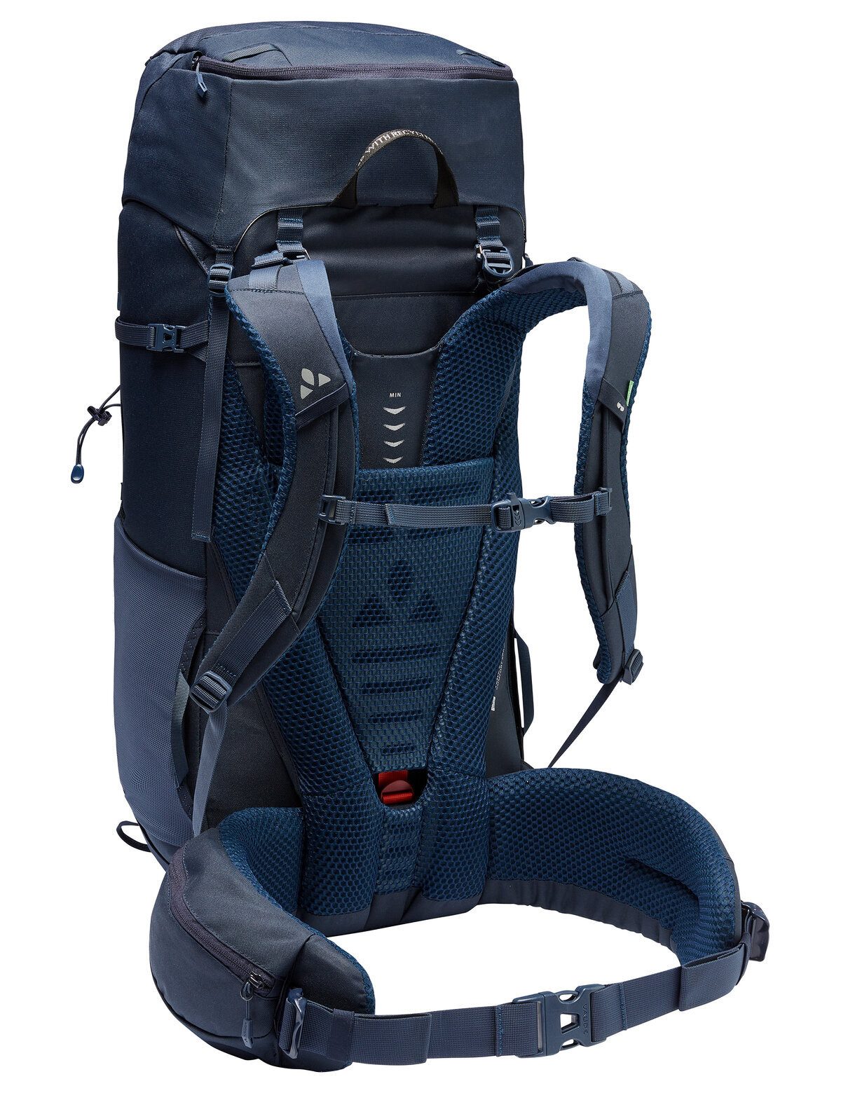 VAUDE Trekkingrucksack Asymmetric 42+8, für Hüttentouren, Alpintrekking und Pilgerreisen, 42+8 Liter