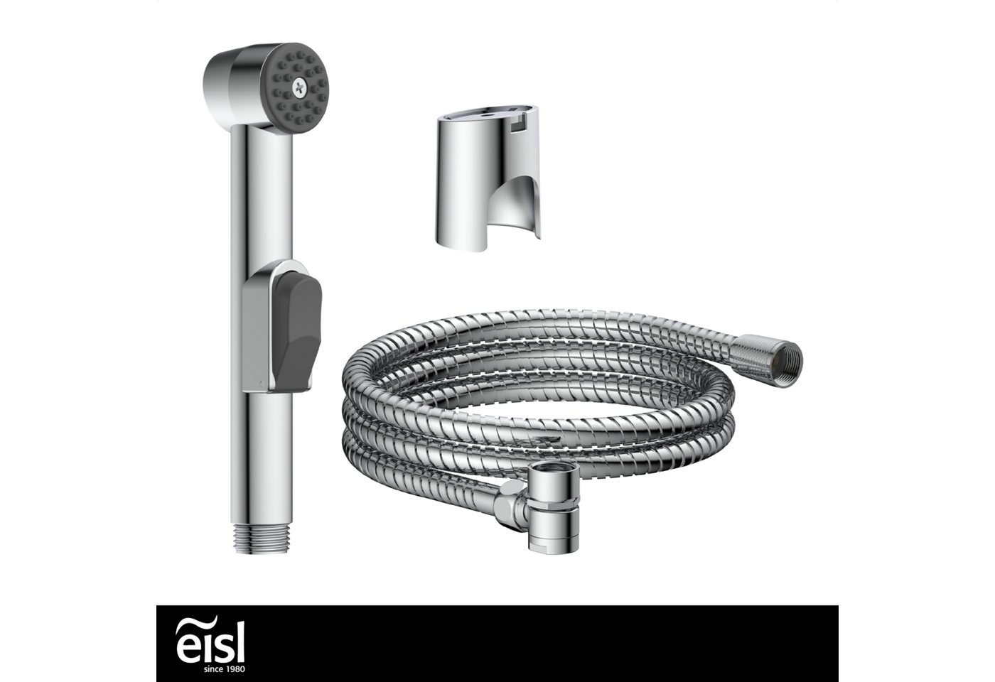 Thumbnail - Eisl Brausegarnitur, Höhe 18 cm, 1 Strahlart(en), Kunststoff-Brauseschlauch mit Handbrausehalter