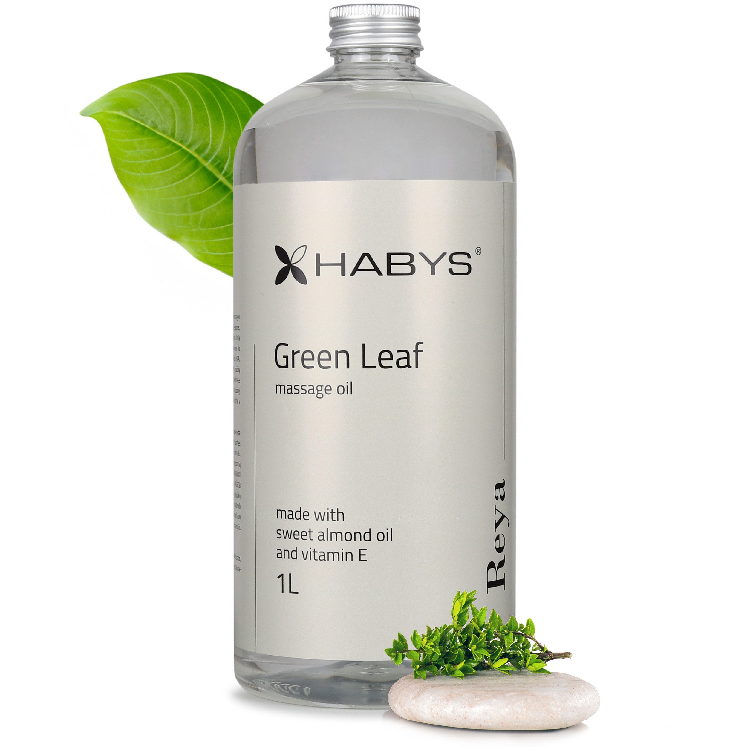 Habys Massageöl REYA Green Leaf Öl Duft von grünem Tee 1L