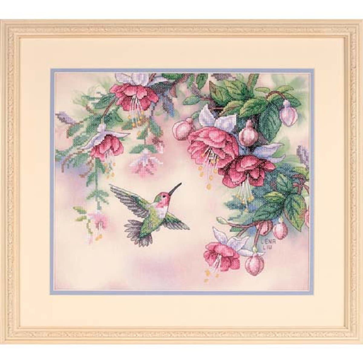 Dimensions Kreativset Dimensions Kreuzstich Set "Kolibri & Fuchsien", (embroidery kit by Marussia)