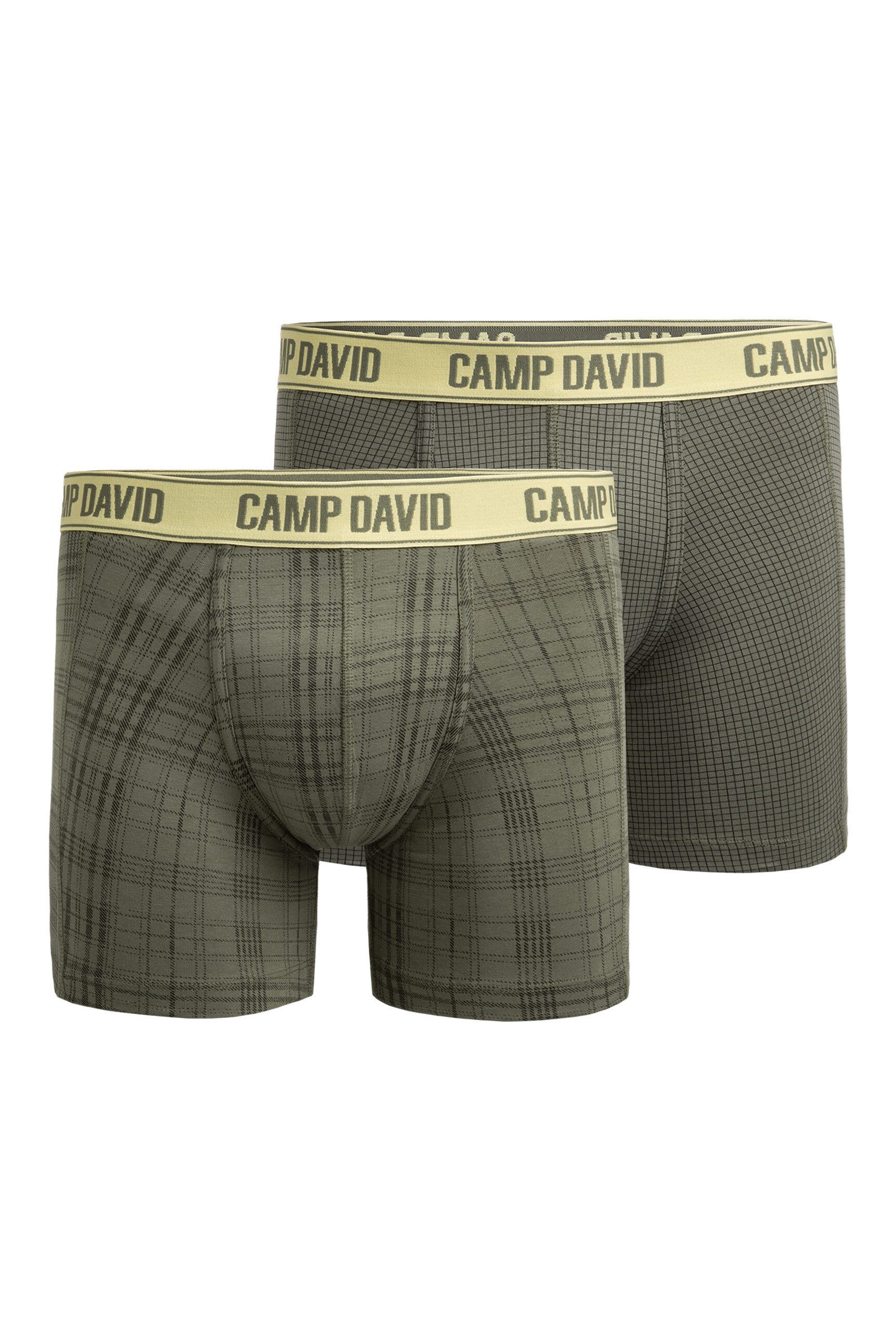 CAMP DAVID Boxershorts Set: (2-St) mit All Over Print