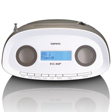 Lenco Lenco SCD-69TP DAB Radio Boombox CD Player, Taupe Radio