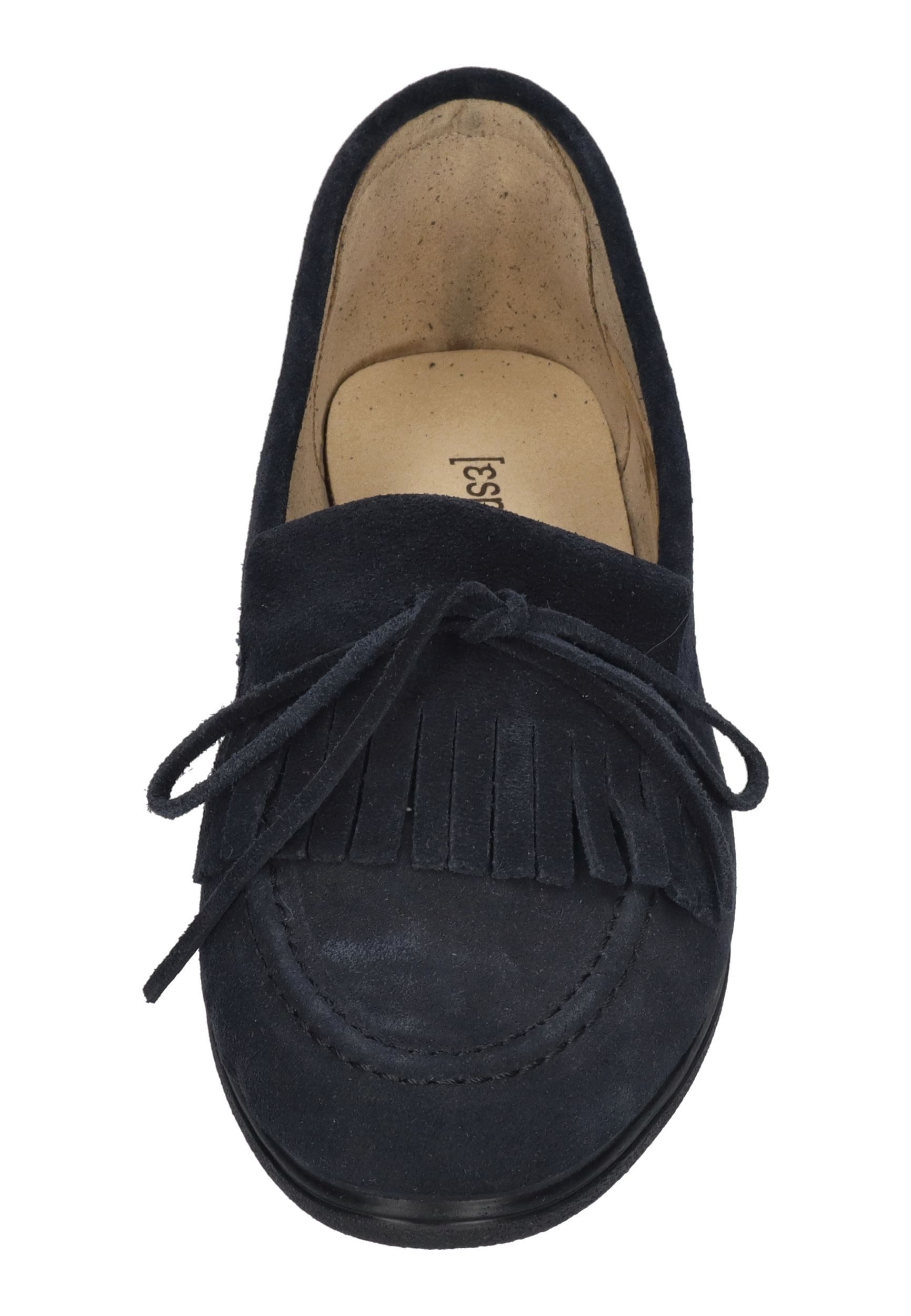 espadrij l´originale MOCASSIN VELOUR Schnürschuh Bleu Fonce