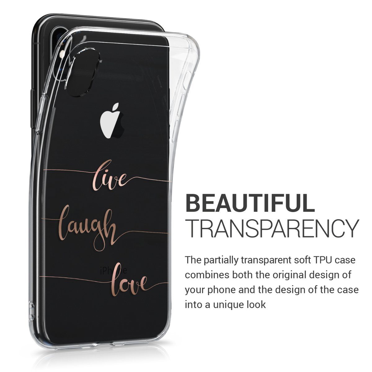 kwmobile Handyhülle Hülle für Apple iPhone X, Handyhülle Silikon Case - Schutzhülle Handycase