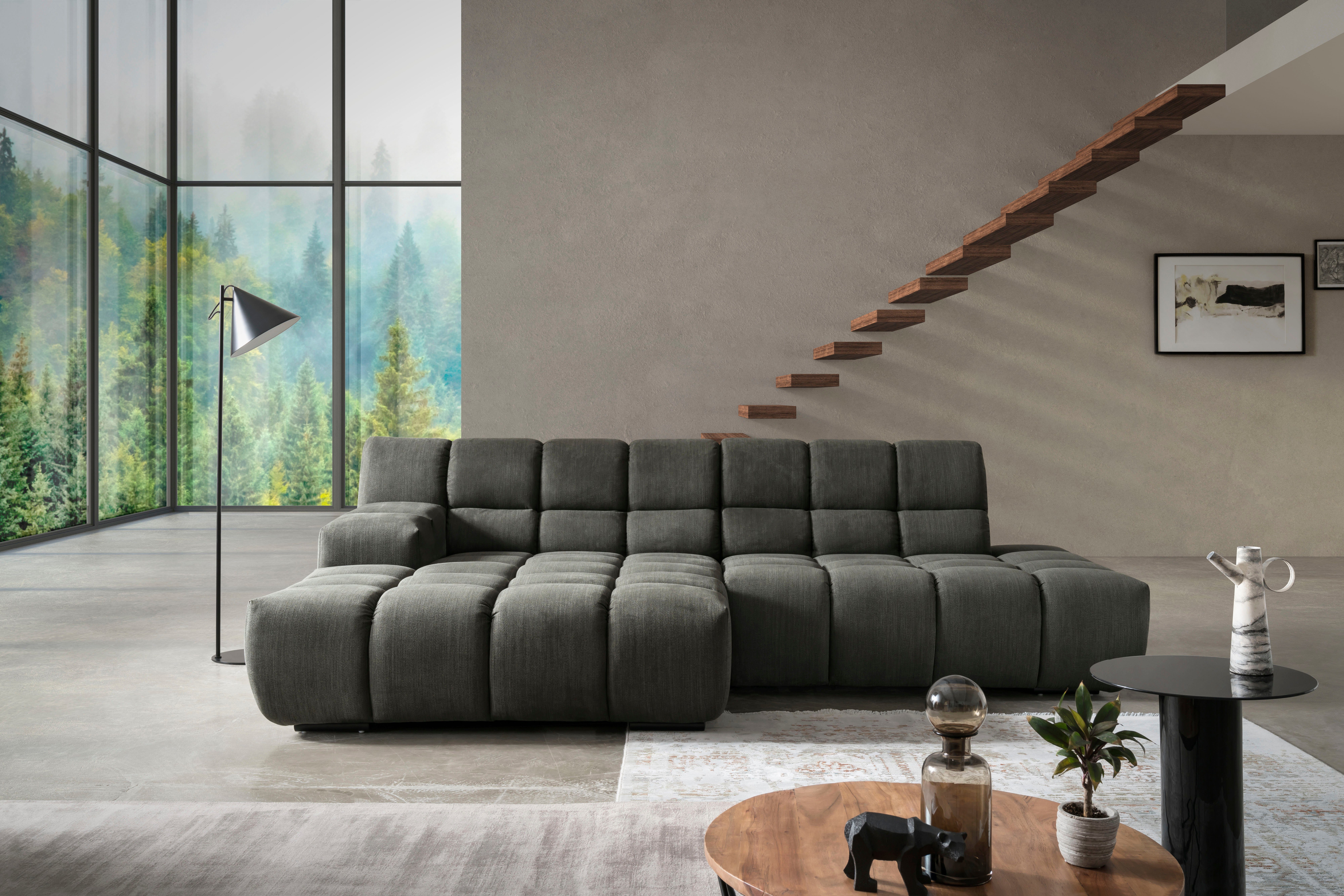 designwerk Ecksofa "Cielo", mit Sitztiefenverstellung günstig online kaufen