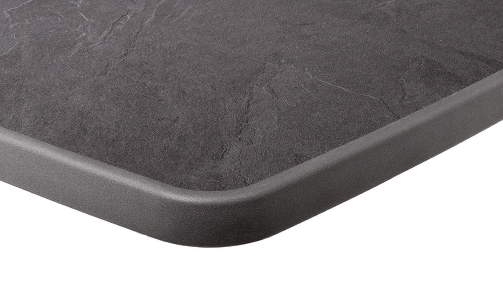 Sieger Gartenmöbel Klapptisch in Schiefer anthrazit, mecalit®-PRO - 138x72x88cm (BxHxT)