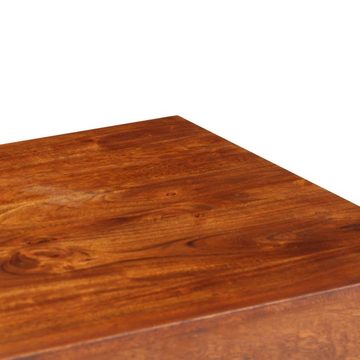 vidaXL Schreibtisch Schreibtisch Massivholz mit Honigfarbenem Finish 110x50x76 cm