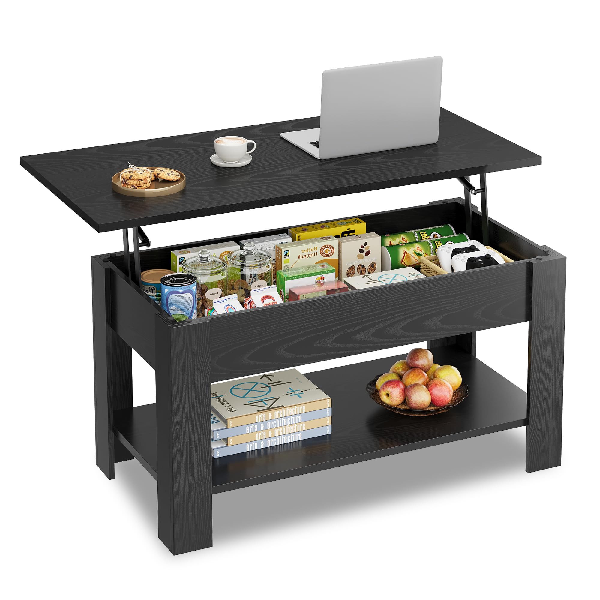 WLIVE Couchtisch Höhenverstellbar und Ausziehbar, Couchtisch günstig online kaufen