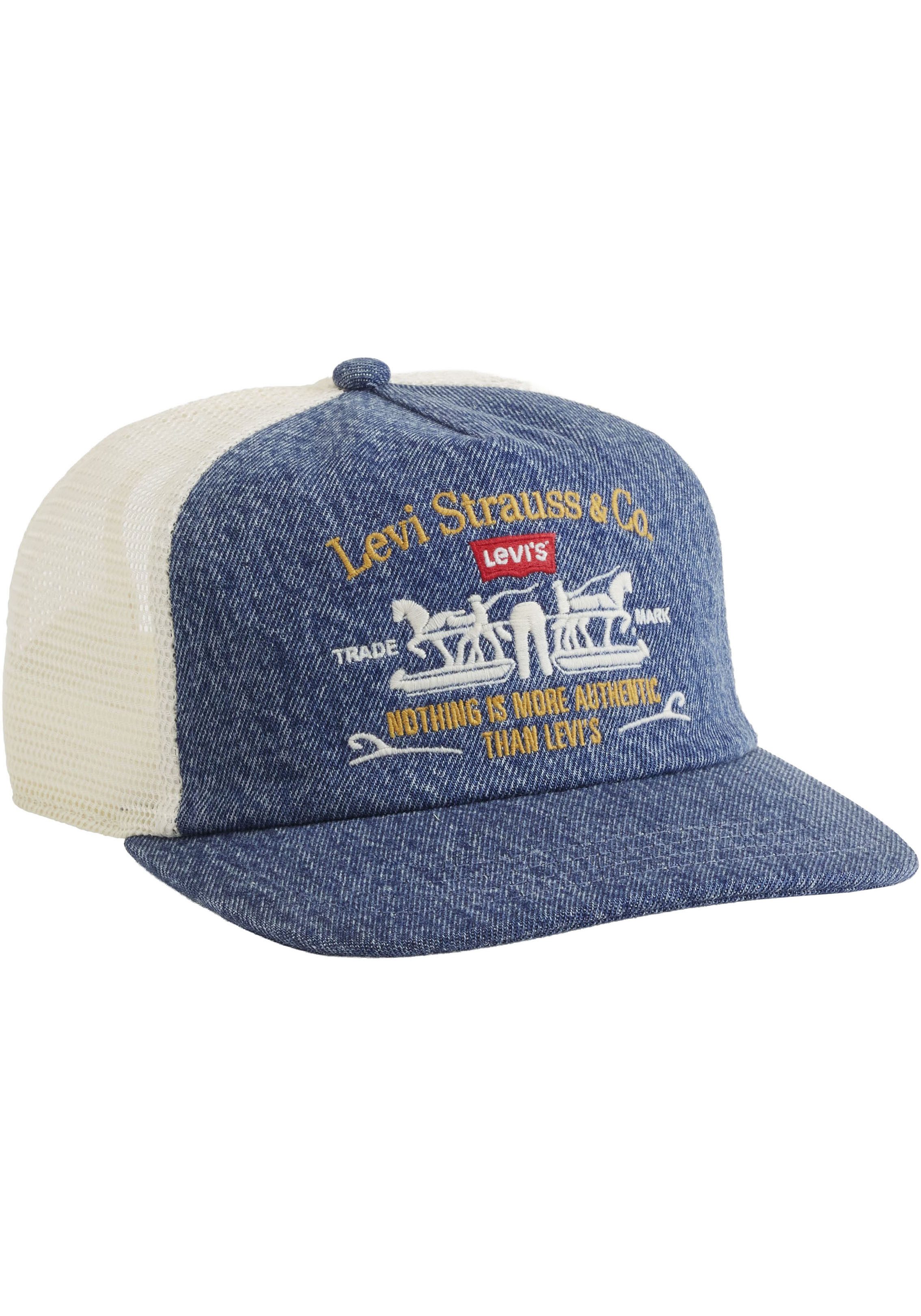 Levi's® Trucker Cap SADDLEMAN TRUCKER mit Netz und festem Schirm - verstellbar