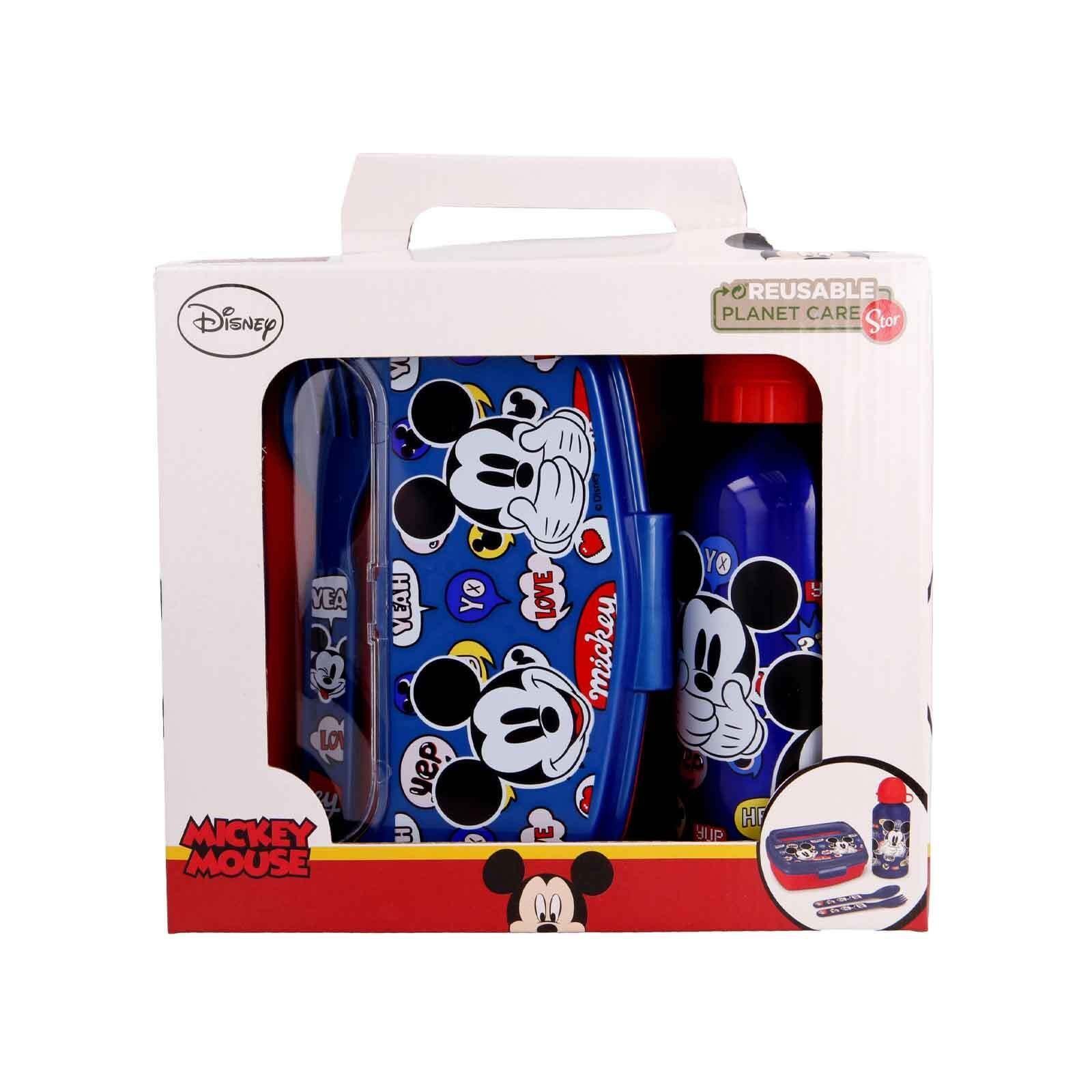 Stor Lunchbox It's a Mickey Lunchset (4-tlg) Set, Material-Mix, 4er Thing