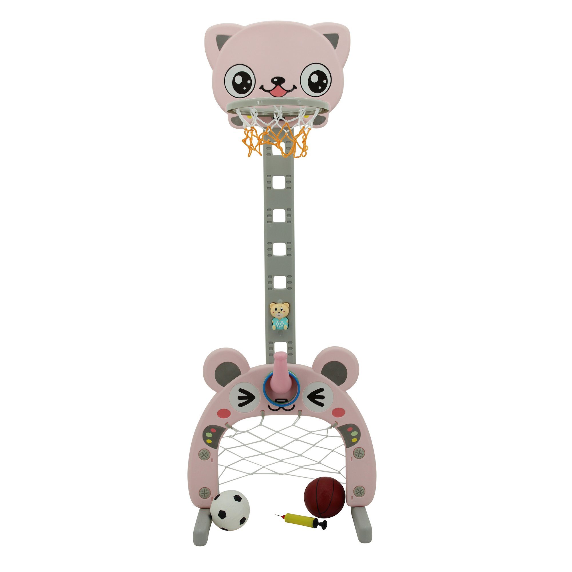 Basketballkorb Sweety Toys 12725 Basketballkorb rosa 3 in 1 Spielzeug