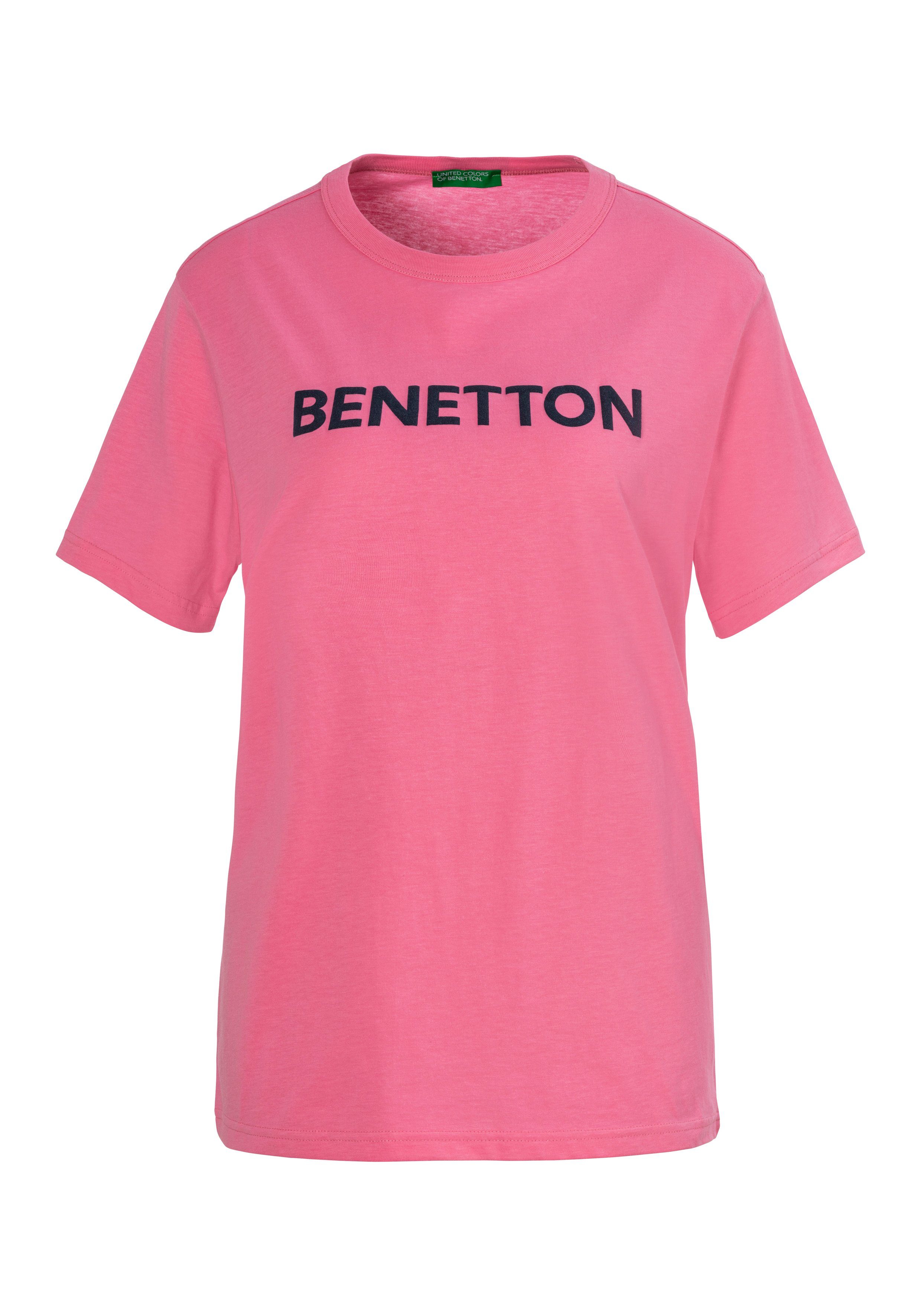 of mit Colors T-Shirt Aufdruck Benetton Benetton United