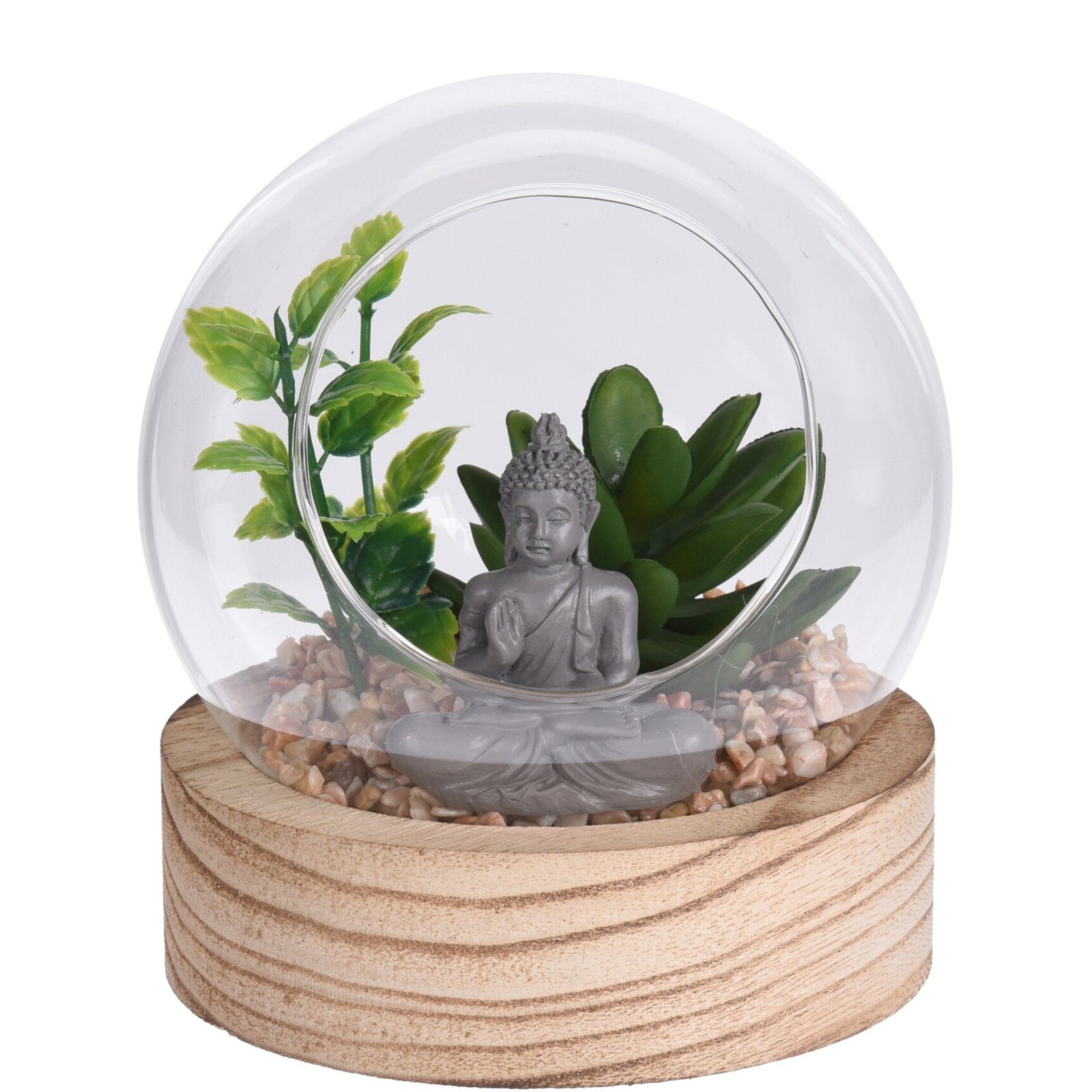 Kunstblume Dekopflanze in Glaskugel, HTI-Living, Höhe 12.5 cm, Kunstblume m günstig online kaufen