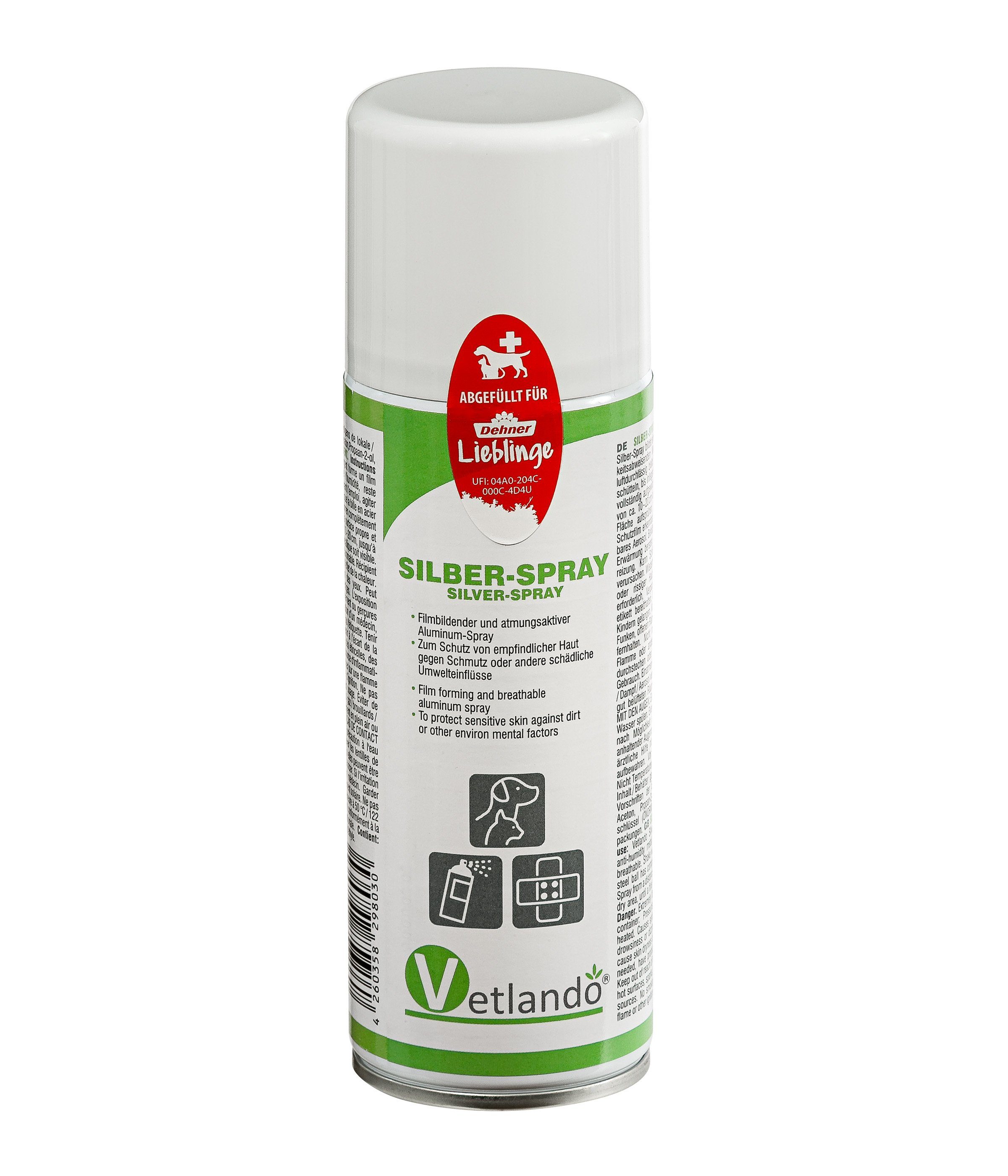 Dehner Hunde-Geschirr Silberspray bei Verletzungen für Hunde und Katzen, wirkt wie ein Sprühpflaster