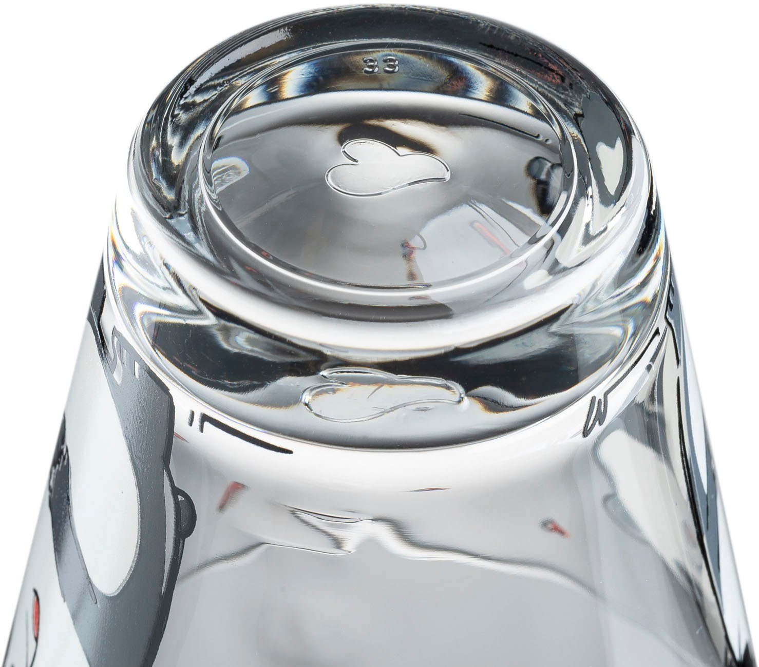 LEONARDO Kinderbecher BAMBINI Panda, 6-tlg., Glas, 215 ml, 6-teilig