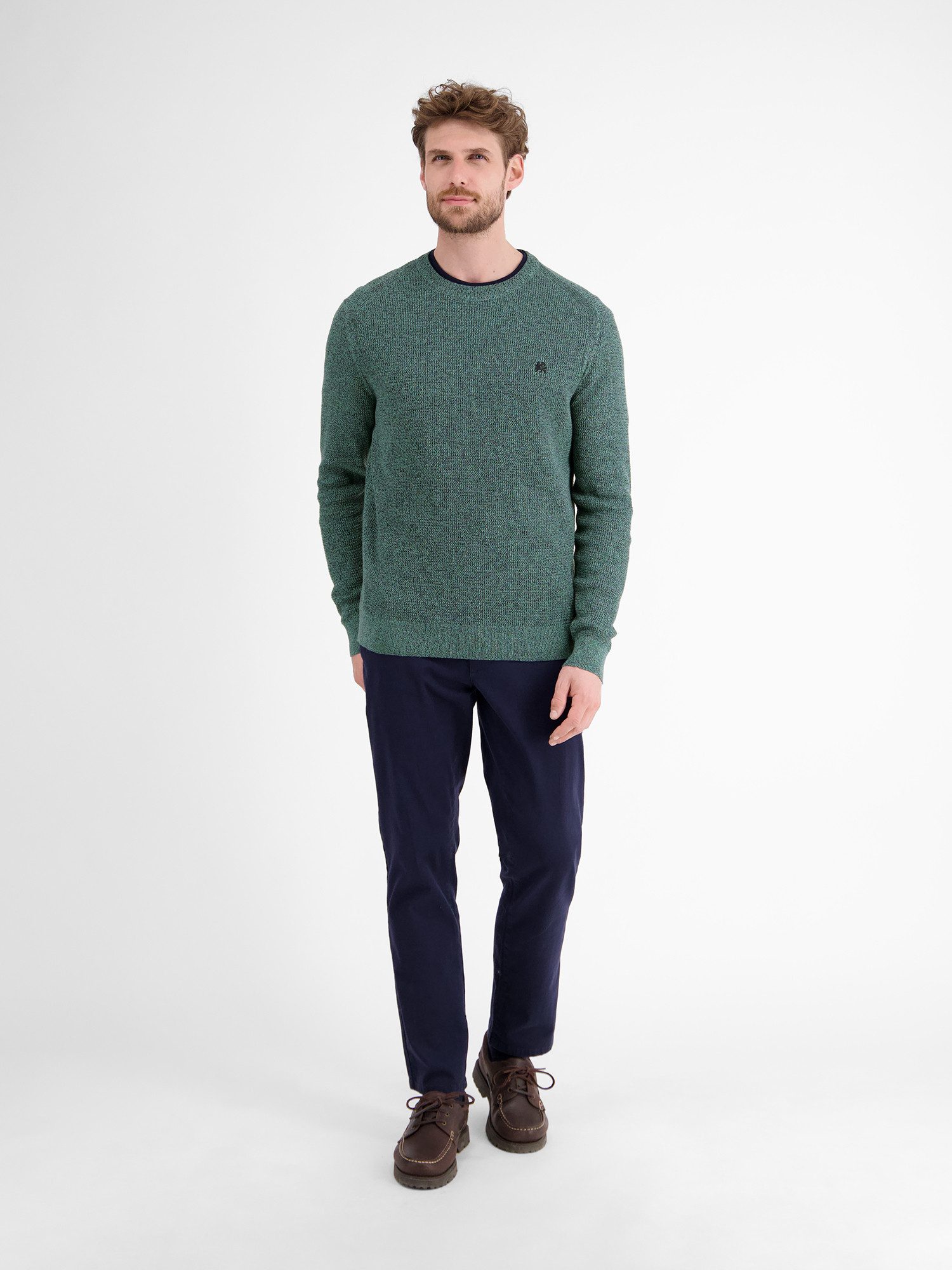 LERROS Strickpullover Herren Strickpullover in Strukturqualität