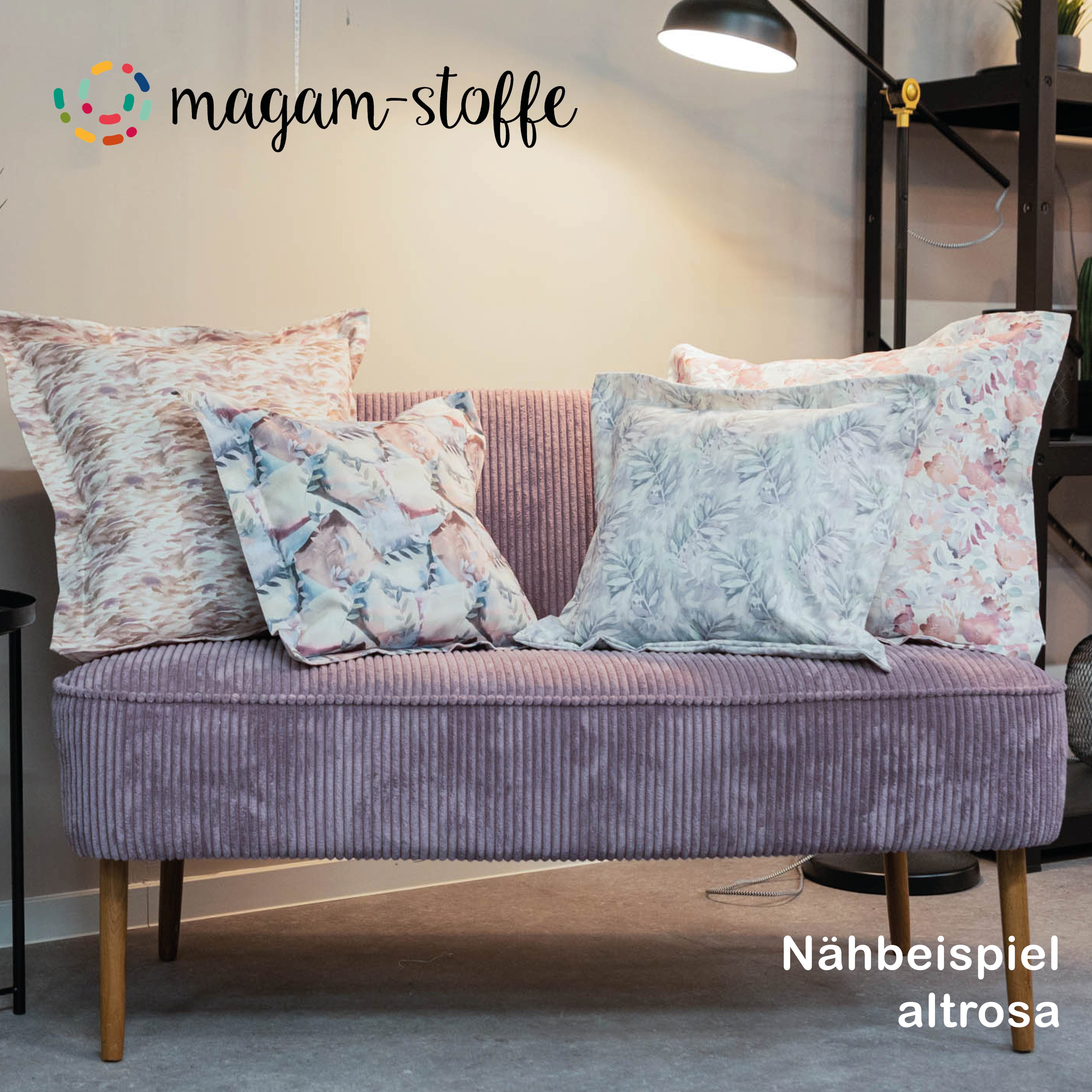 MAGAM-Stoffe Stoff "Wien", Samtcord Deko Polster Taschen Kleidung Breitcord Meterware ab 50cm