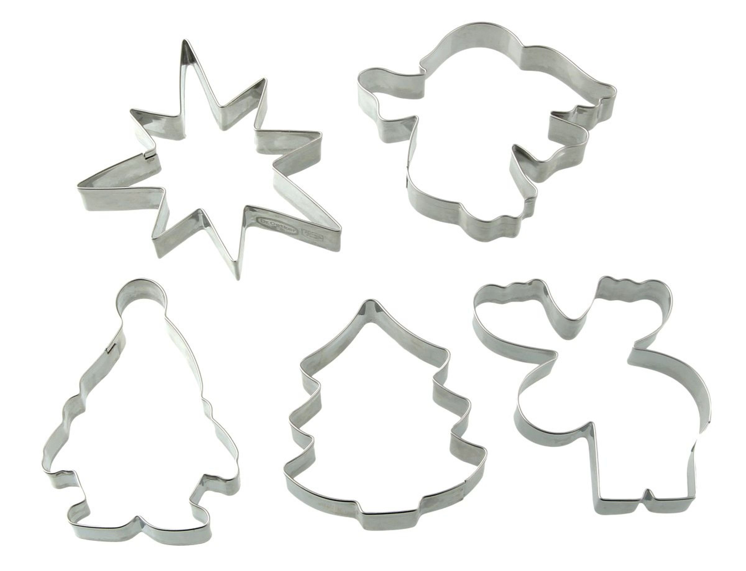 Dr. Oetker Küchenhelfer Backform 5er Set Ausstecherformen Ausstecher Weihnachten Keksausstecher Dr.