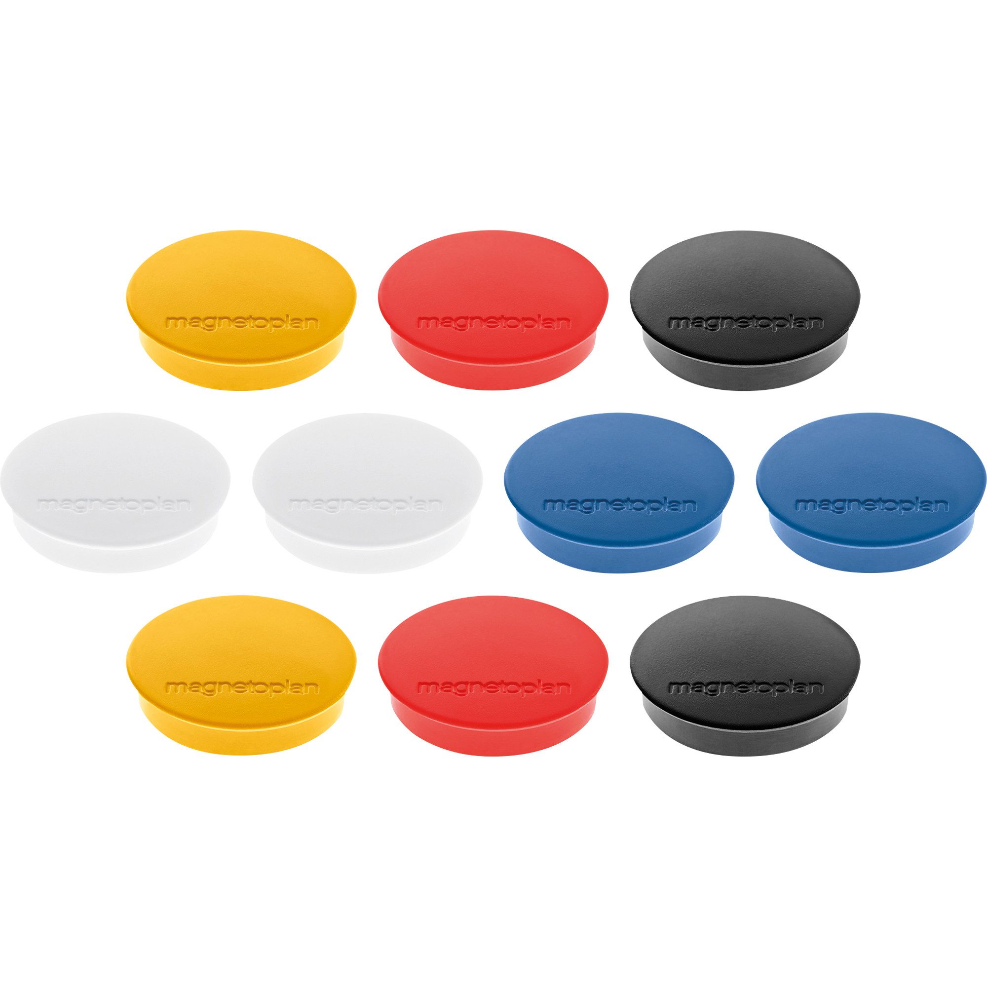 magnetoplan® Magnet Magnet Discofix Standard 1664210 30mm sortiert 10 Stück (45 Stück)