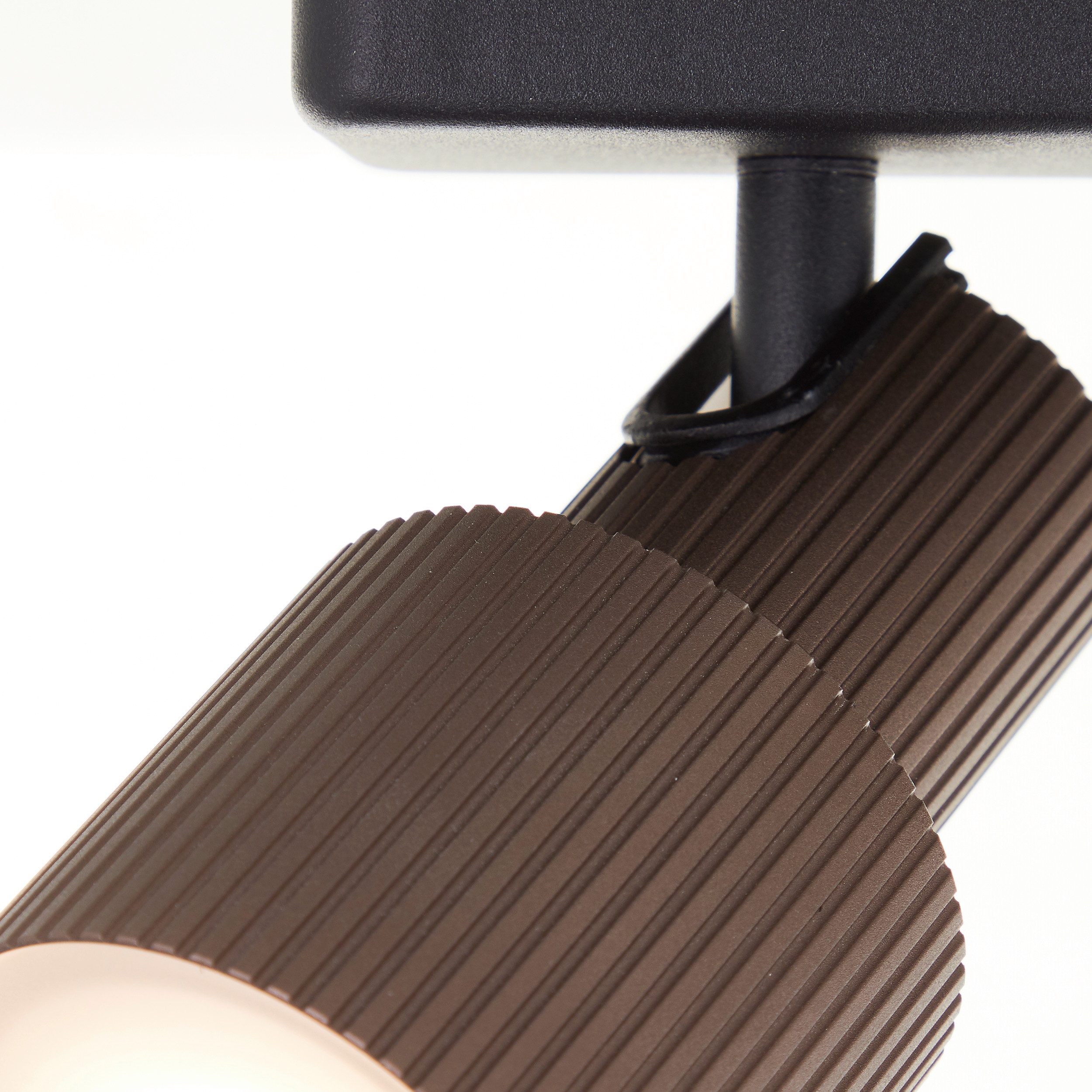 Brilliant Deckenstrahler Cadiz, LED wechselbar, Warmweiß, 16 x 53 x 9 cm, inkl. GU10, 350 lm, 3000K, dimmbar, Aluminium