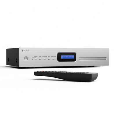Auna auna Art22 CD-Player MP3 opt. silver Stereoanlage (FM-Radio, 3 W, Bluetooth CD Player MP3 Musik boombox)