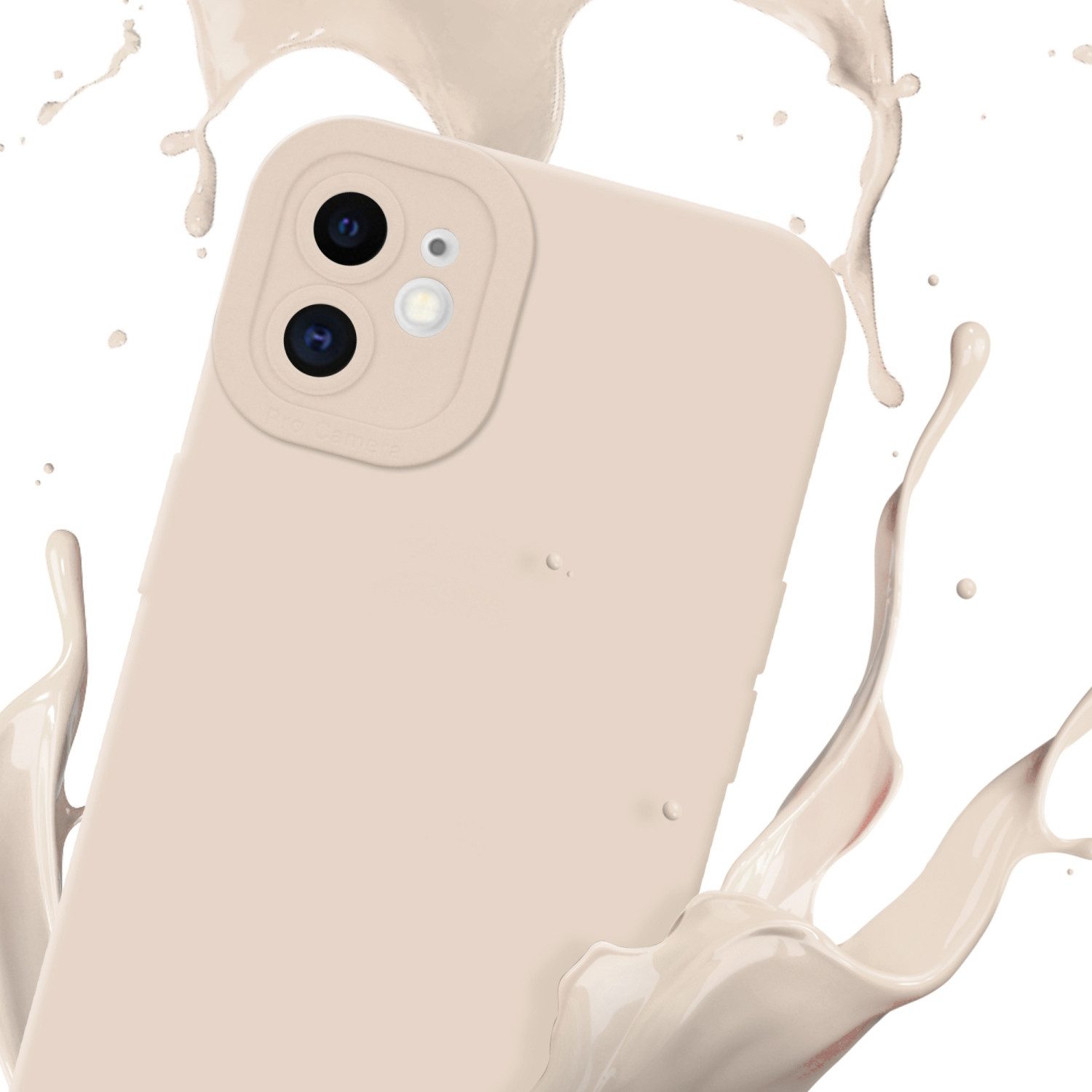 Cadorabo Handyhülle für iPhone 12 Hülle Apple iPhone 12, Hülle Schutzhülle TPU Silikon Case Cover
