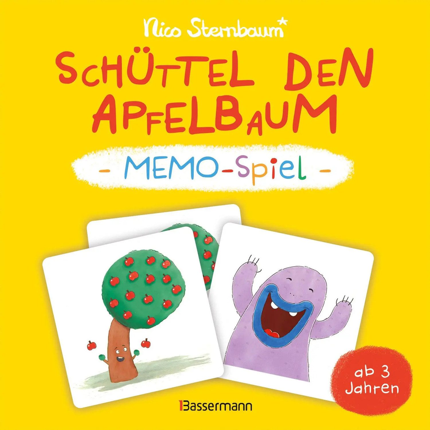 Bassermann Verlag Spiel Schüttel den Apfelbaum - Memo-Spiel mit 40 Spielkarten im Karton....