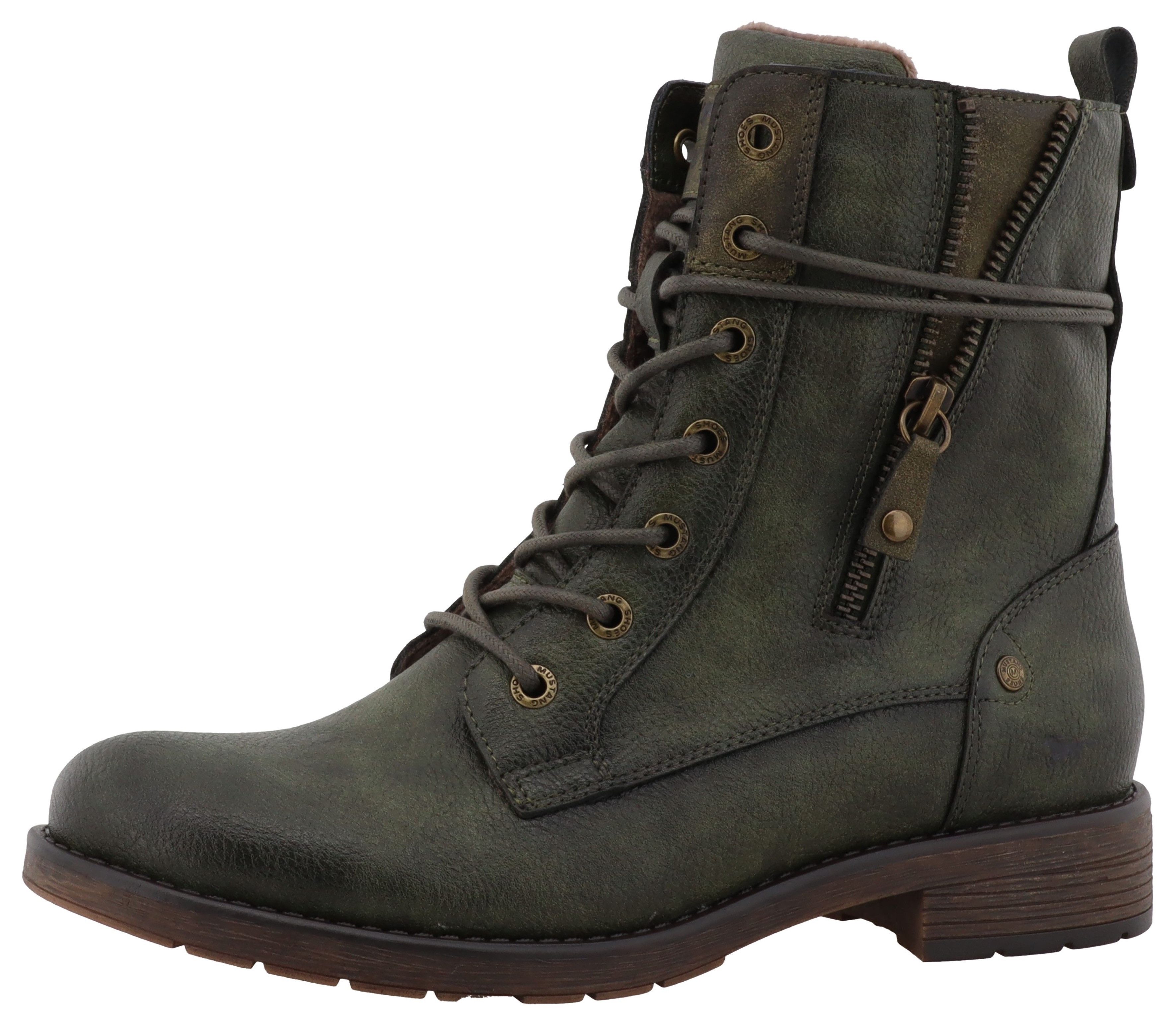 Mustang Shoes Elfi Winterstiefelette Winterstiefel mit Reißverschluss und m günstig online kaufen