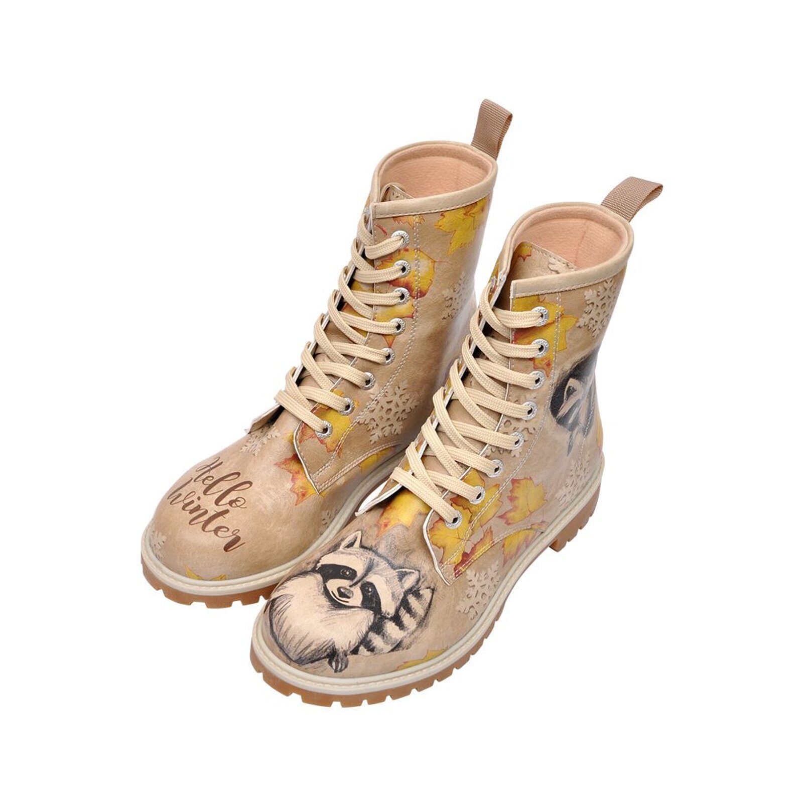 DOGO Longe Boots Schnürstiefel Raccoon Damen günstig online kaufen