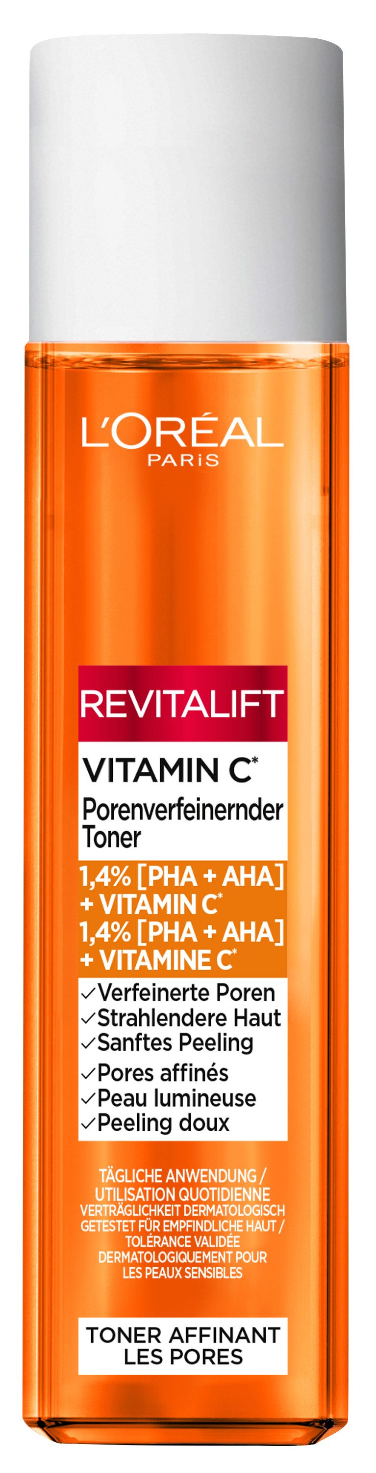 Gesichtsfluid L'Oréal Paris Vitamin C Porenverfeinernder Toner