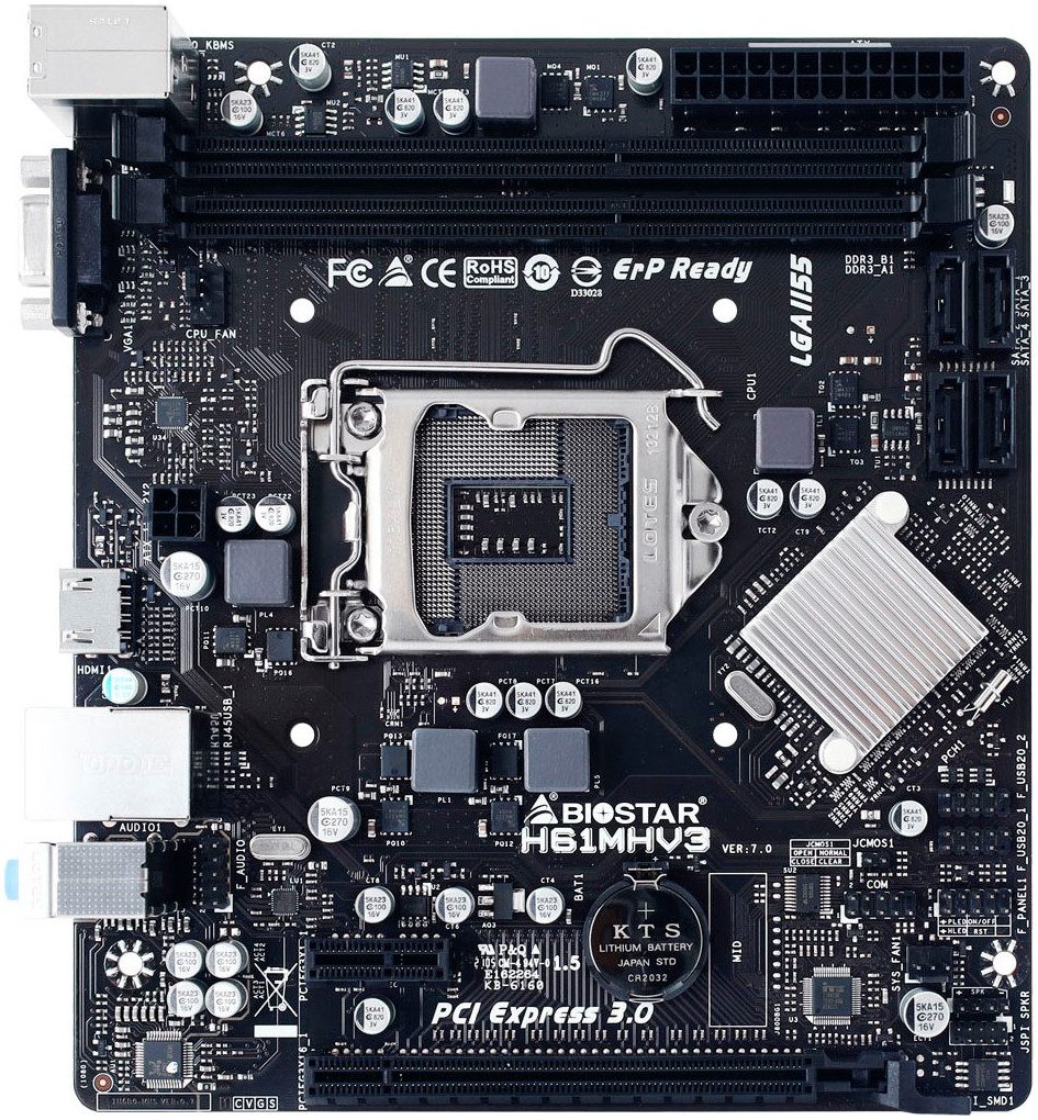 Biostar H61MHV3 Mainboard